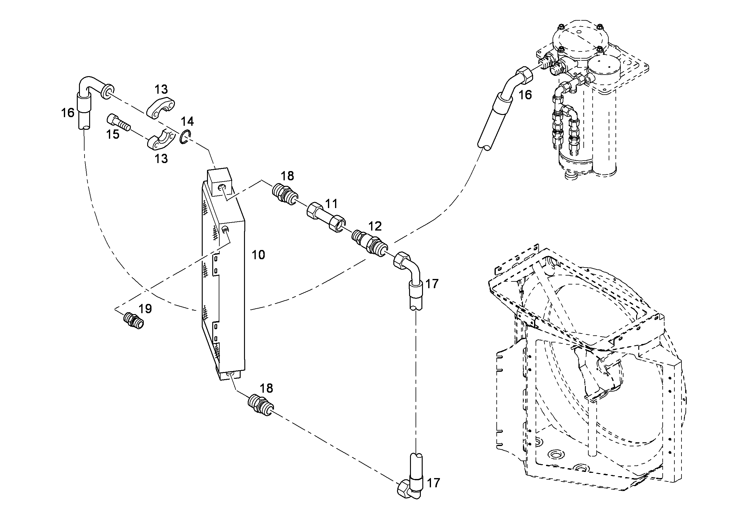 МАСЛЯНЫЙ РАДИАТОР 10293672 LIEBHERR