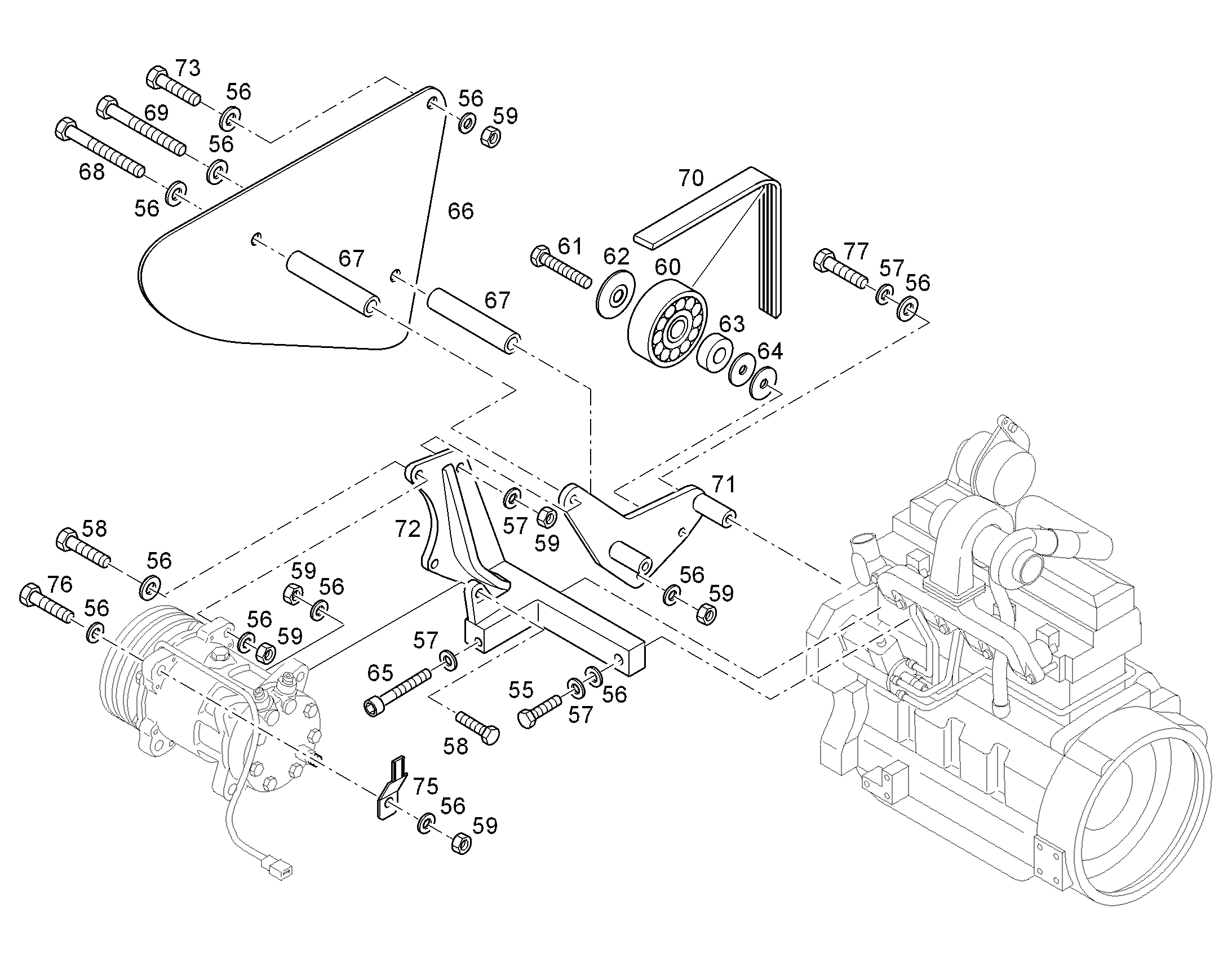 ДЕРЖАТЕЛЬ 8923389 LIEBHERR