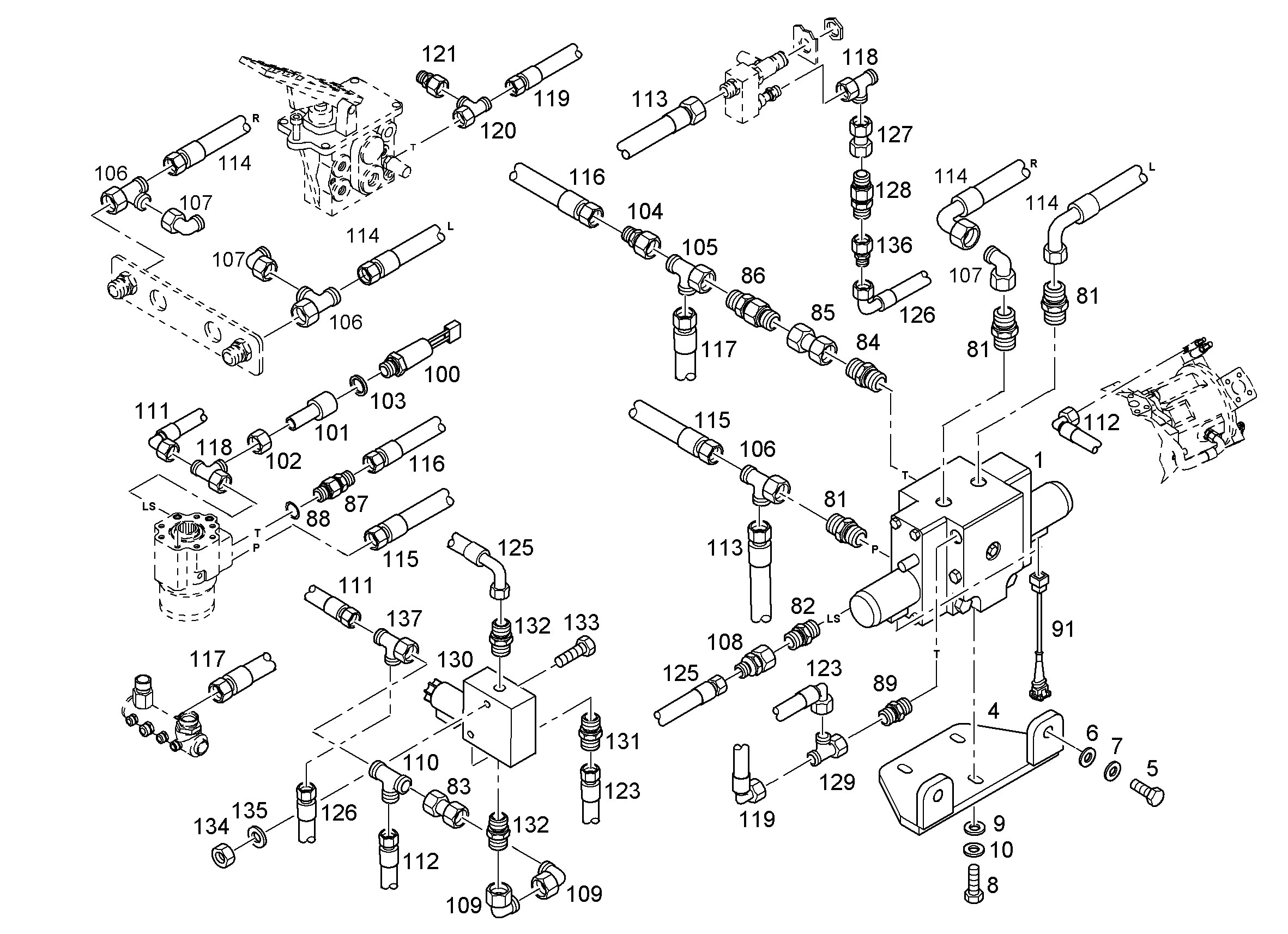 ШЛАНГ 20X1000 10331923 LIEBHERR