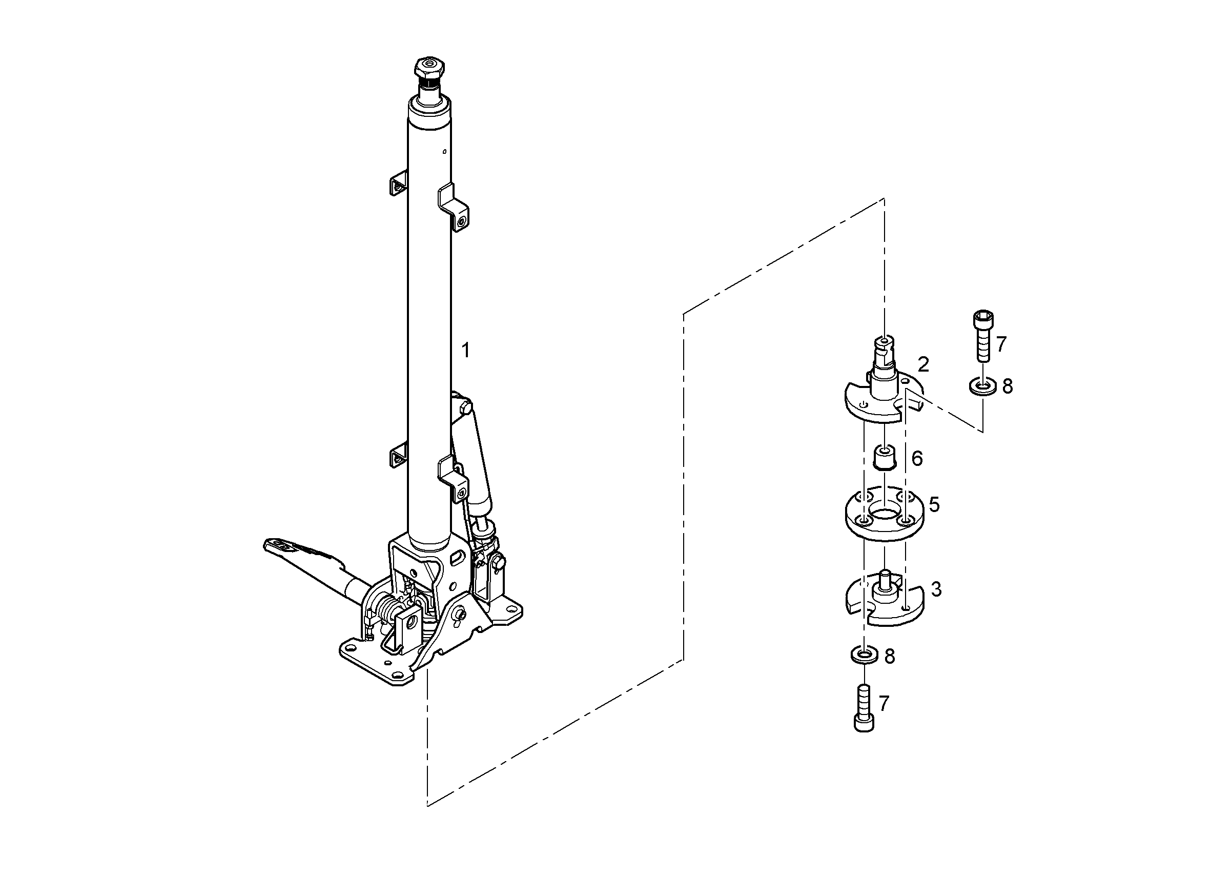 КОЛОНКА РУЛЕВАЯ 11002145 LIEBHERR