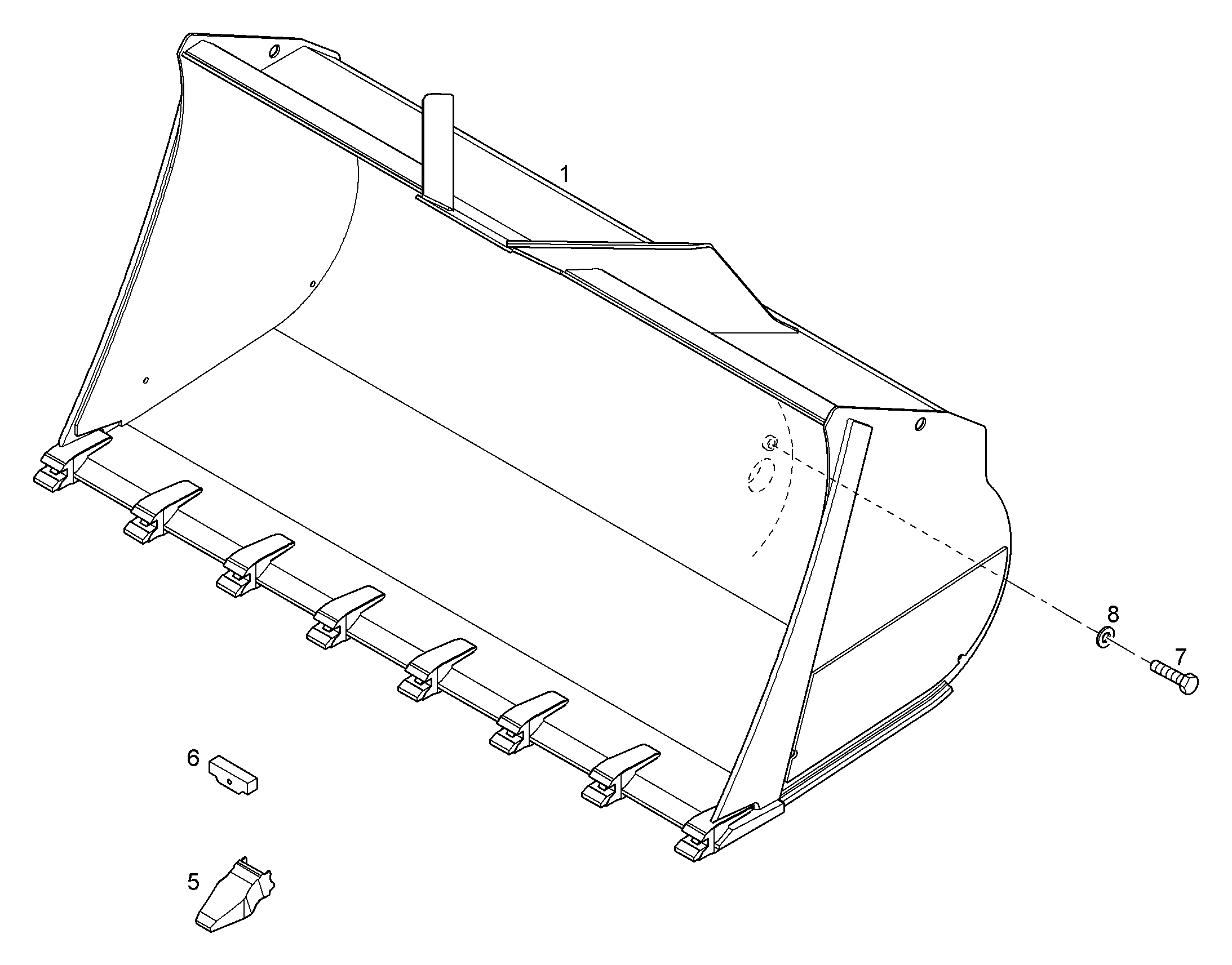 КОВШ HD 3000mm 4,5m³ 8925869 LIEBHERR