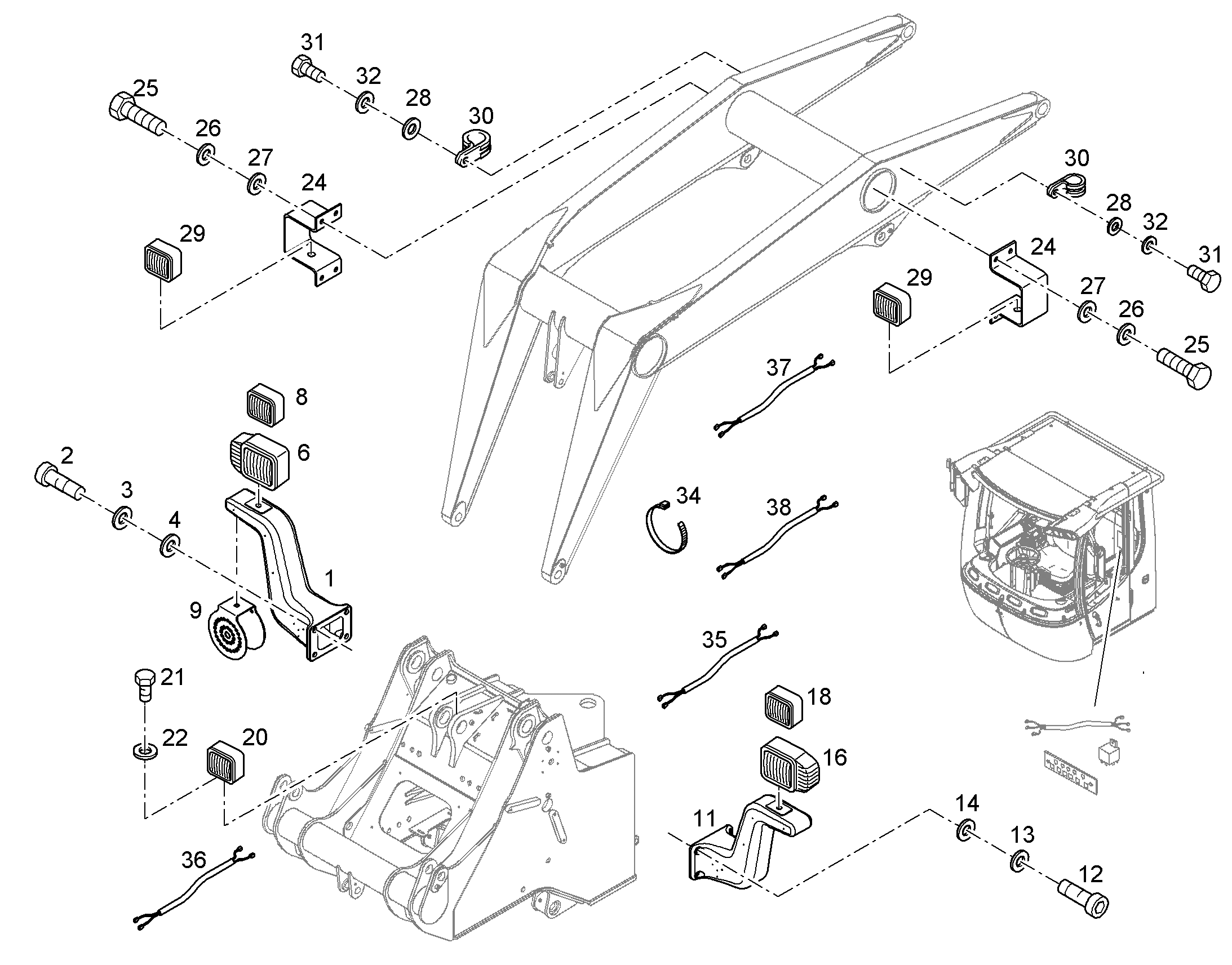 ЗАЩИТНОЕ ОГРАЖДЕНИЕ 93015498 LIEBHERR