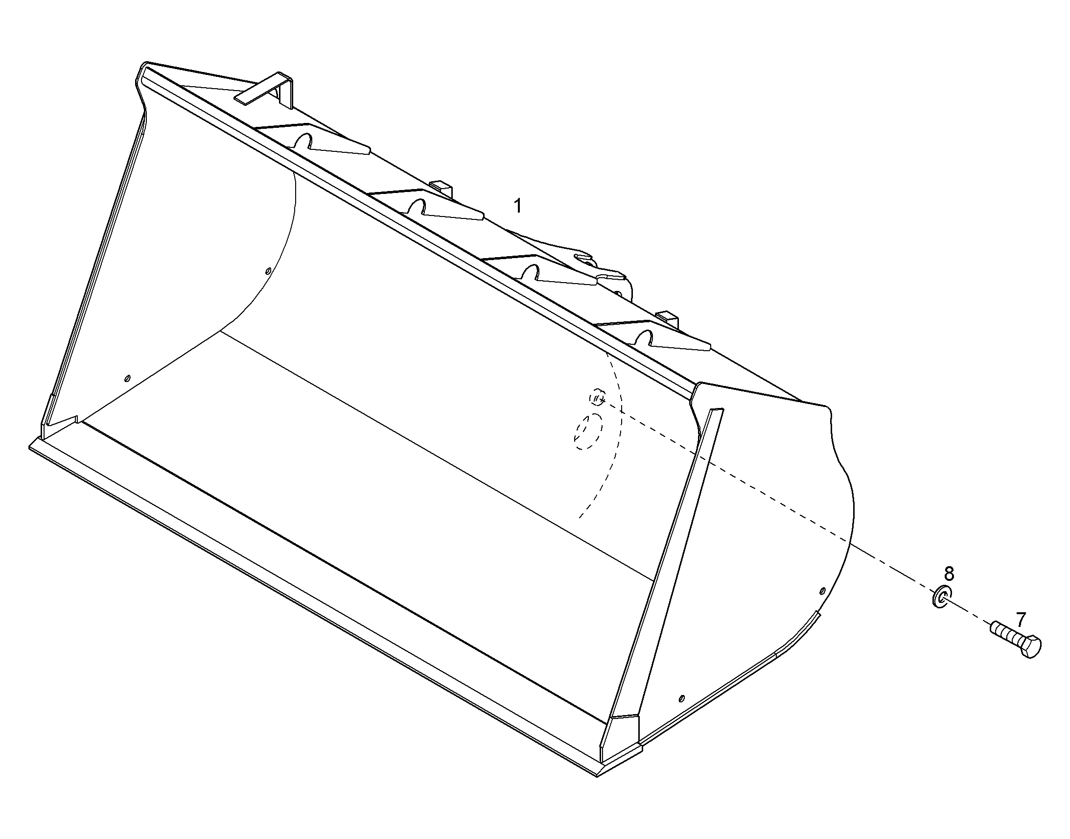 КОВШ HD 3300mm 5m³ 9652897 LIEBHERR