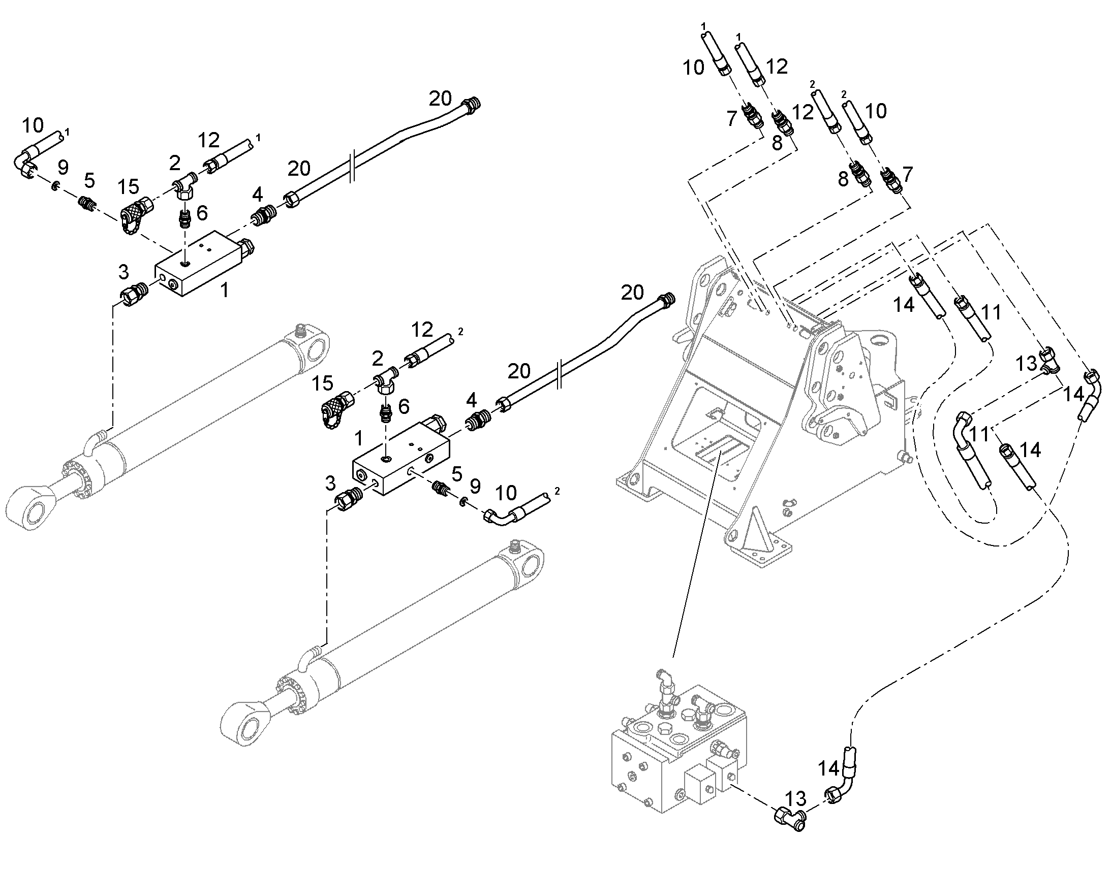 ШЛАНГ УПРАВЛЕНИЯ 8X2150 5604013 LIEBHERR