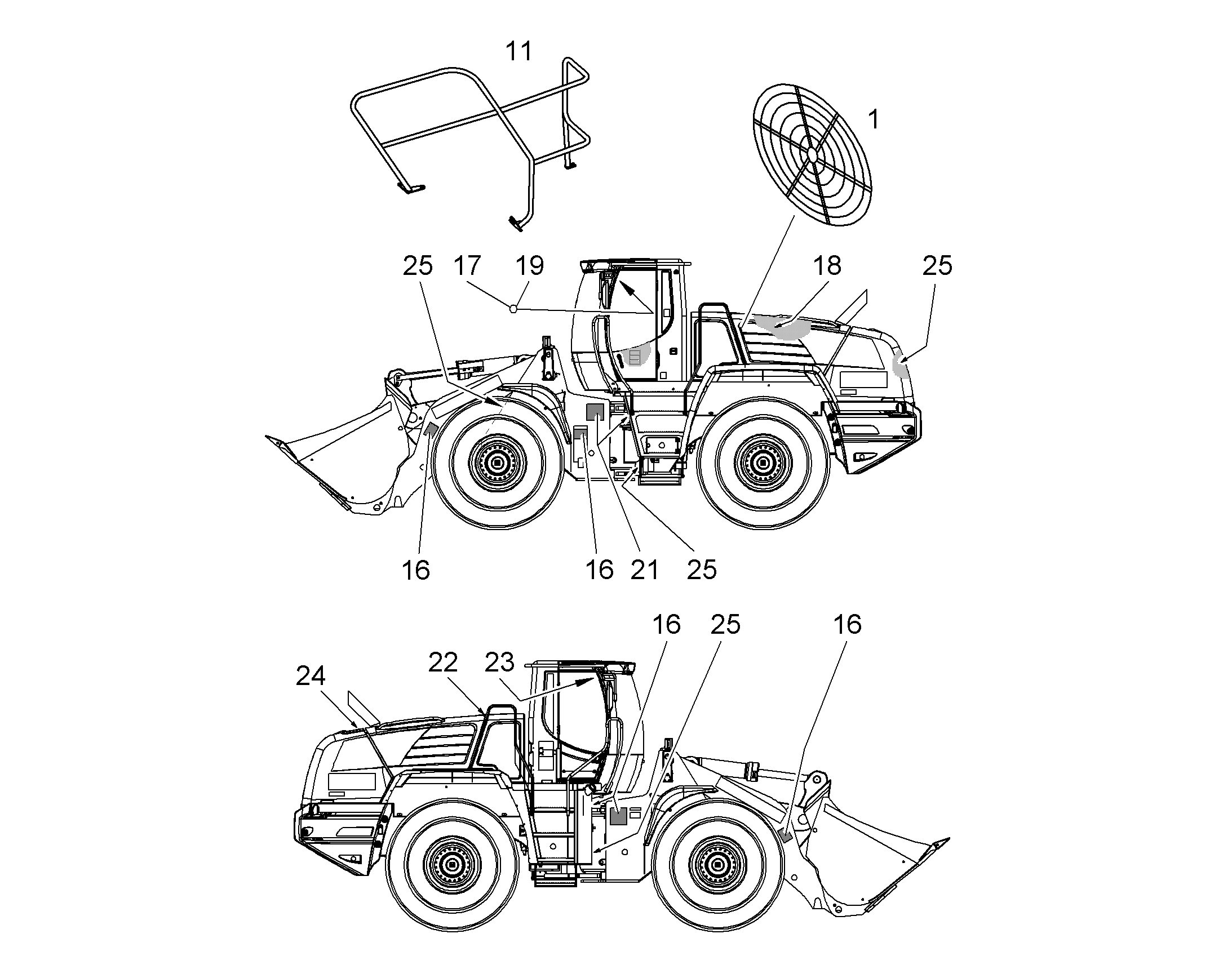 ДОПОЛНИТЕЛЬНЫЕ ПЕРИЛА 8924677 LIEBHERR