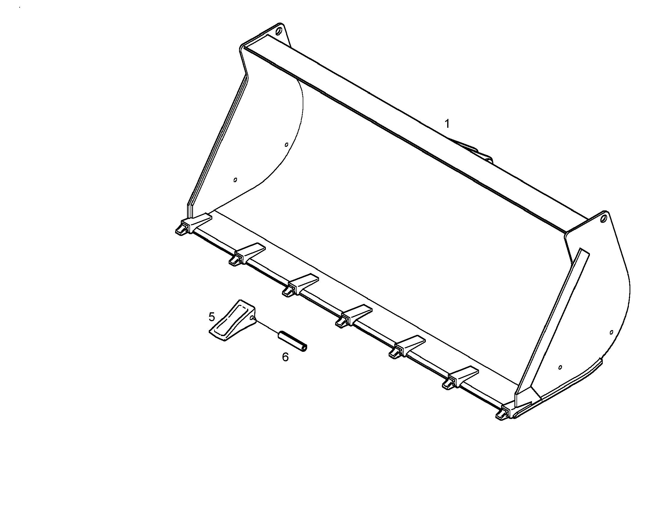 КОВШ 2400mm 1,5m³ 9657892 LIEBHERR