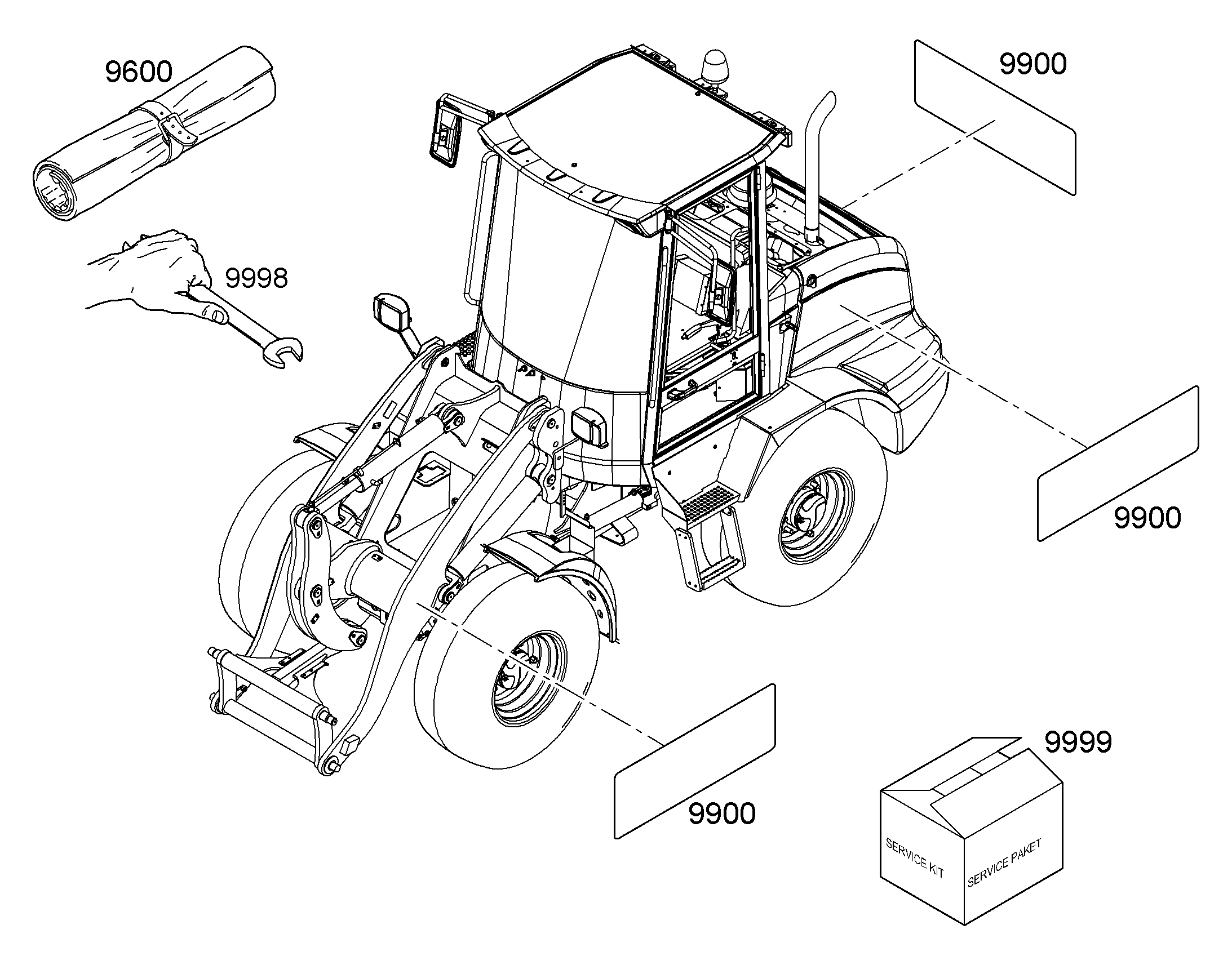 РАСПОЛОЖЕНИЕ ТАБЛИЧЕК 9069726 LIEBHERR
