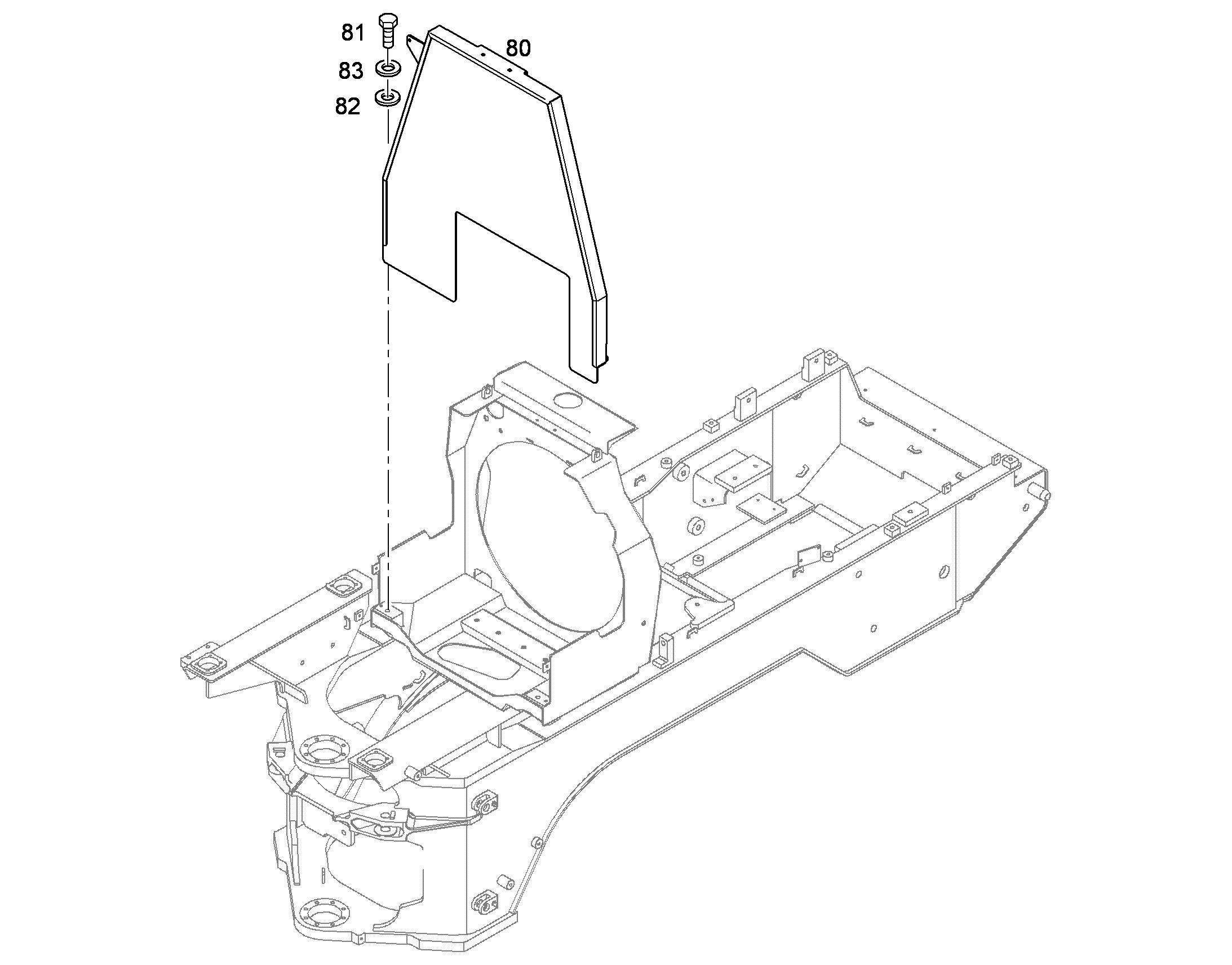 СТЕНКА СПЕРЕДИ КОМПЛЕКТ 8924160 LIEBHERR