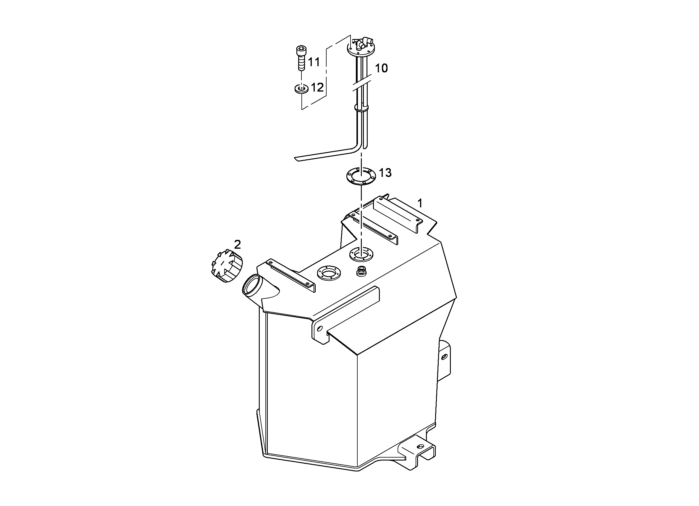 БАК ТОПЛИВНЫЙ 210 LITER 8928667 LIEBHERR