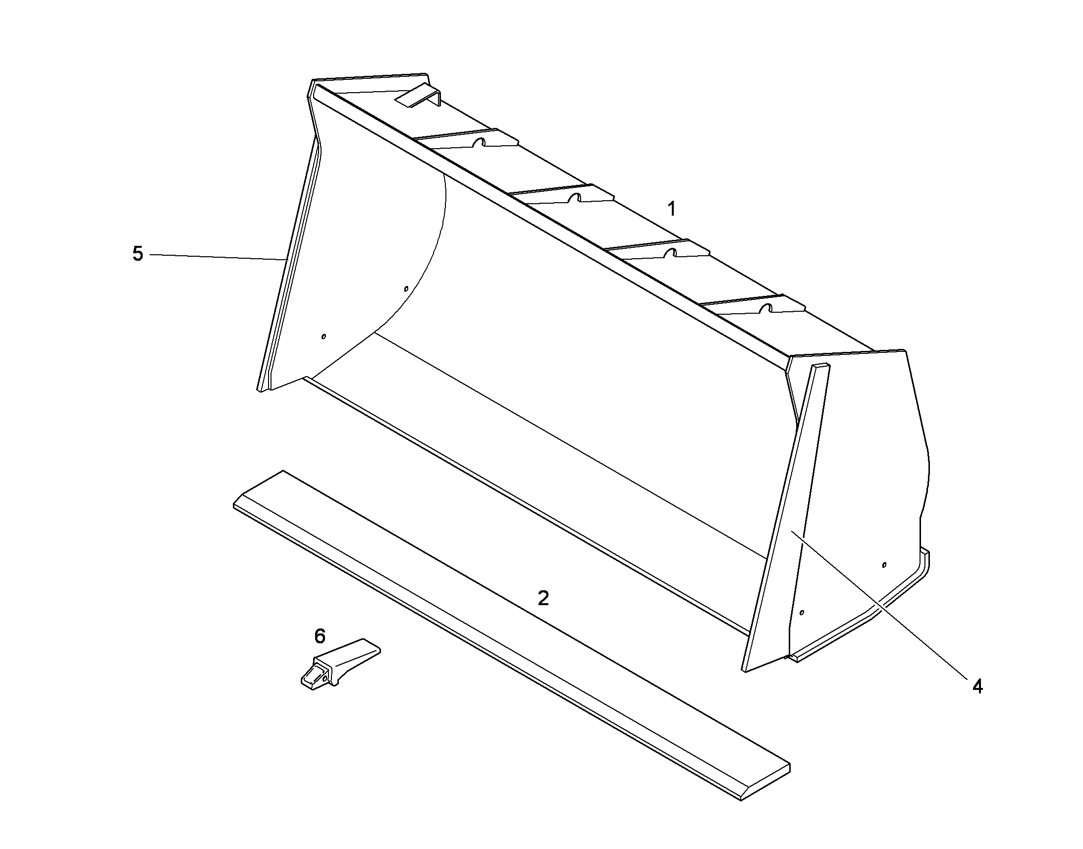 КОВШ ДЛЯ ЛEГКИХ ГРУЗОВ 2950mm 5m³ 8928046 LIEBHERR