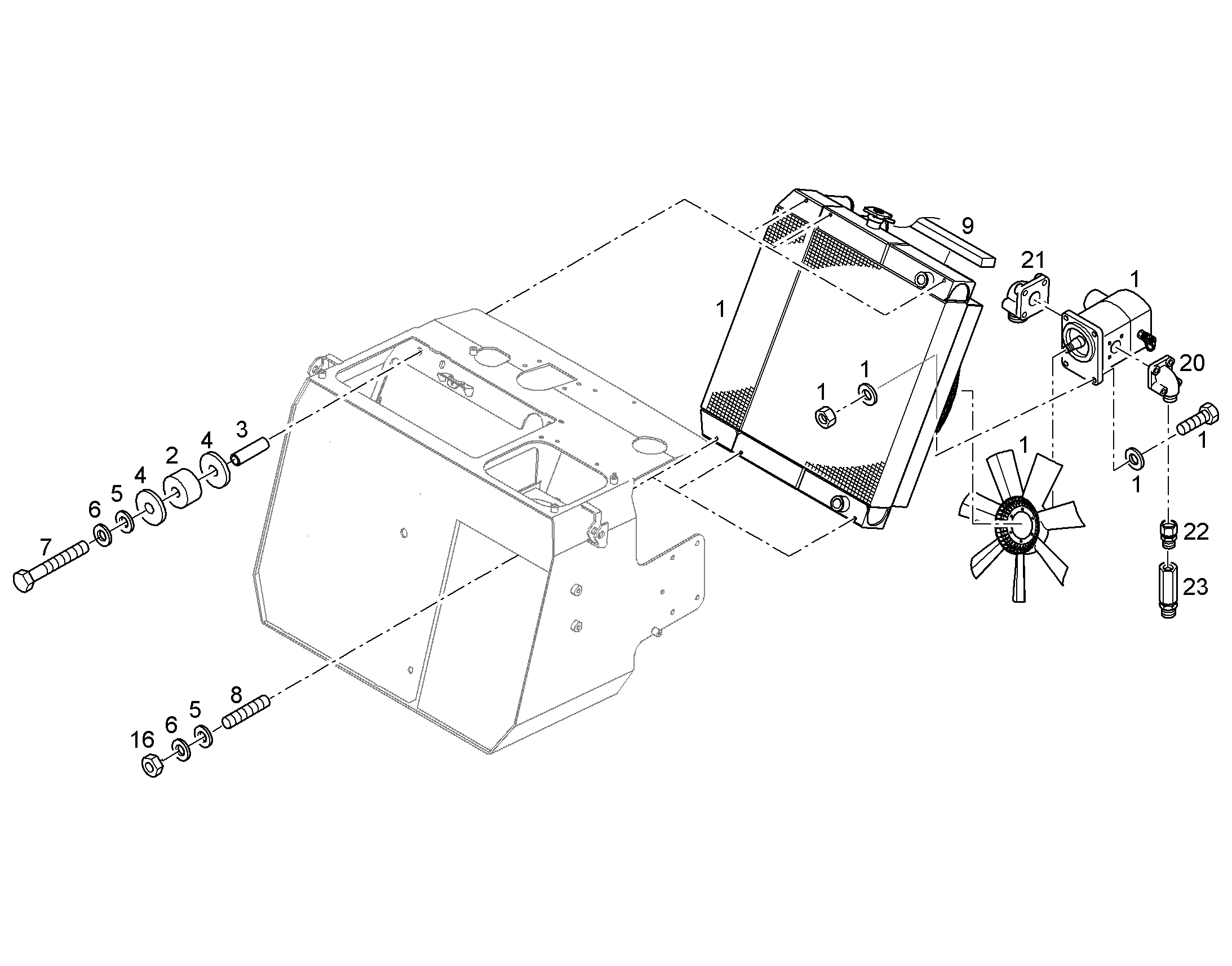 ОХЛАДИТЕЛЬ ПОРШНЯ 10492695 LIEBHERR