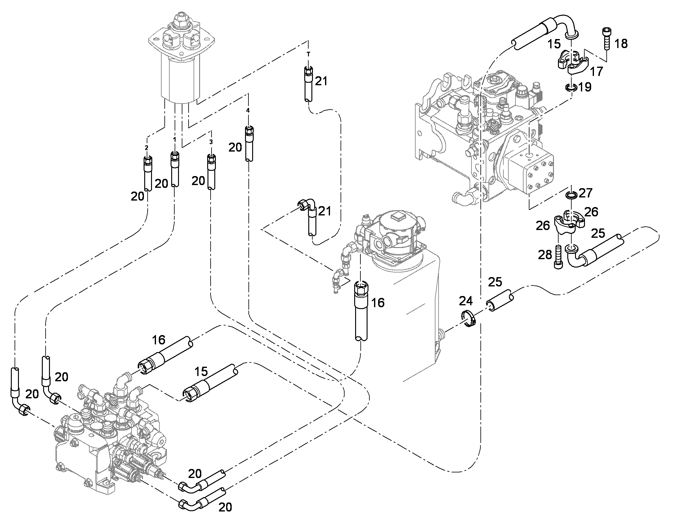 ШЛАНГ 20X3400 10652571 LIEBHERR