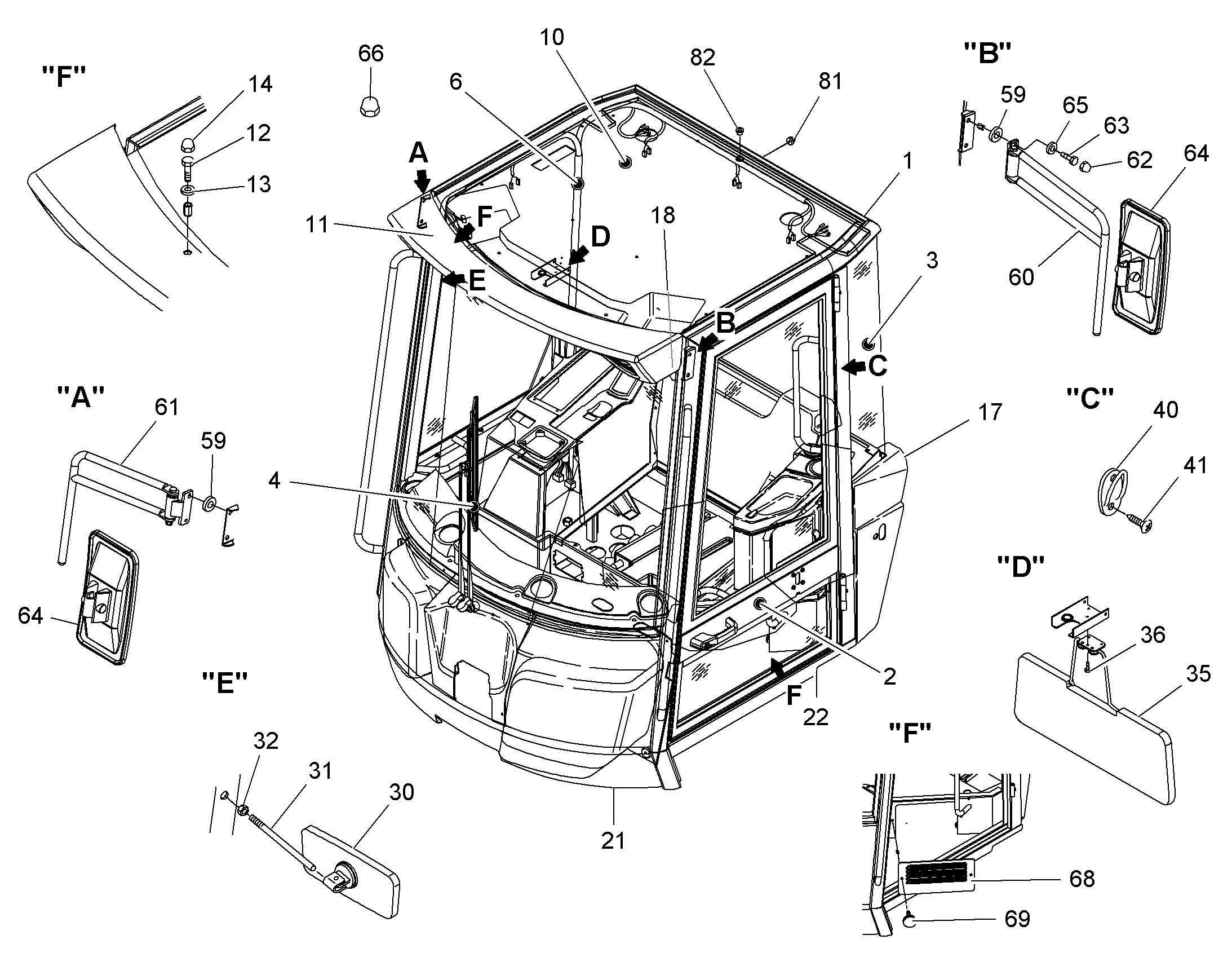 КАБИНА ОПЕРАТОРА KLIMA 8928295 LIEBHERR