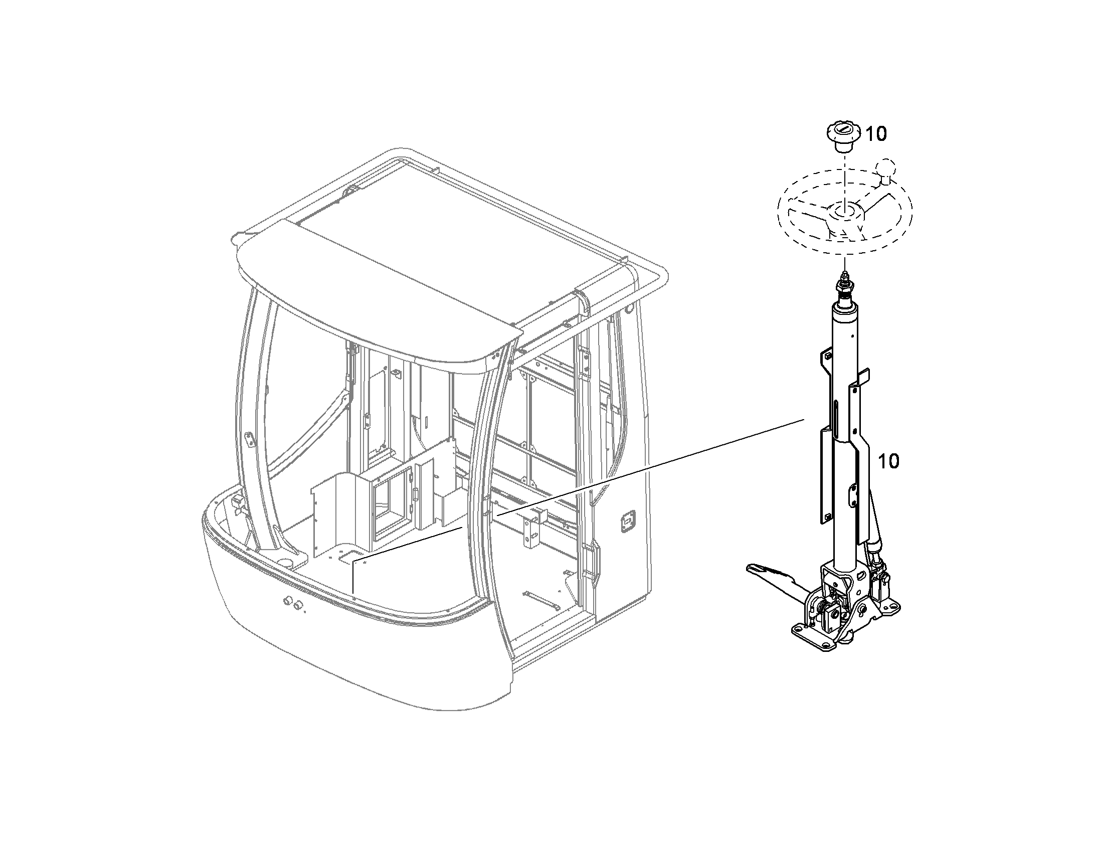 КОЛОНКА РУЛЕВАЯ 8929779 LIEBHERR