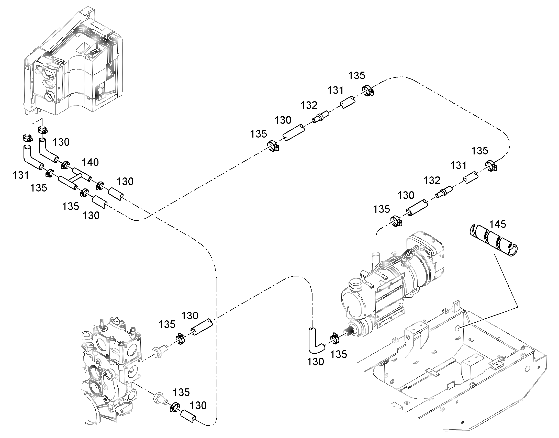 ТРУБКА СОЕДИНИТЕЛЬНАЯ 10423699 LIEBHERR