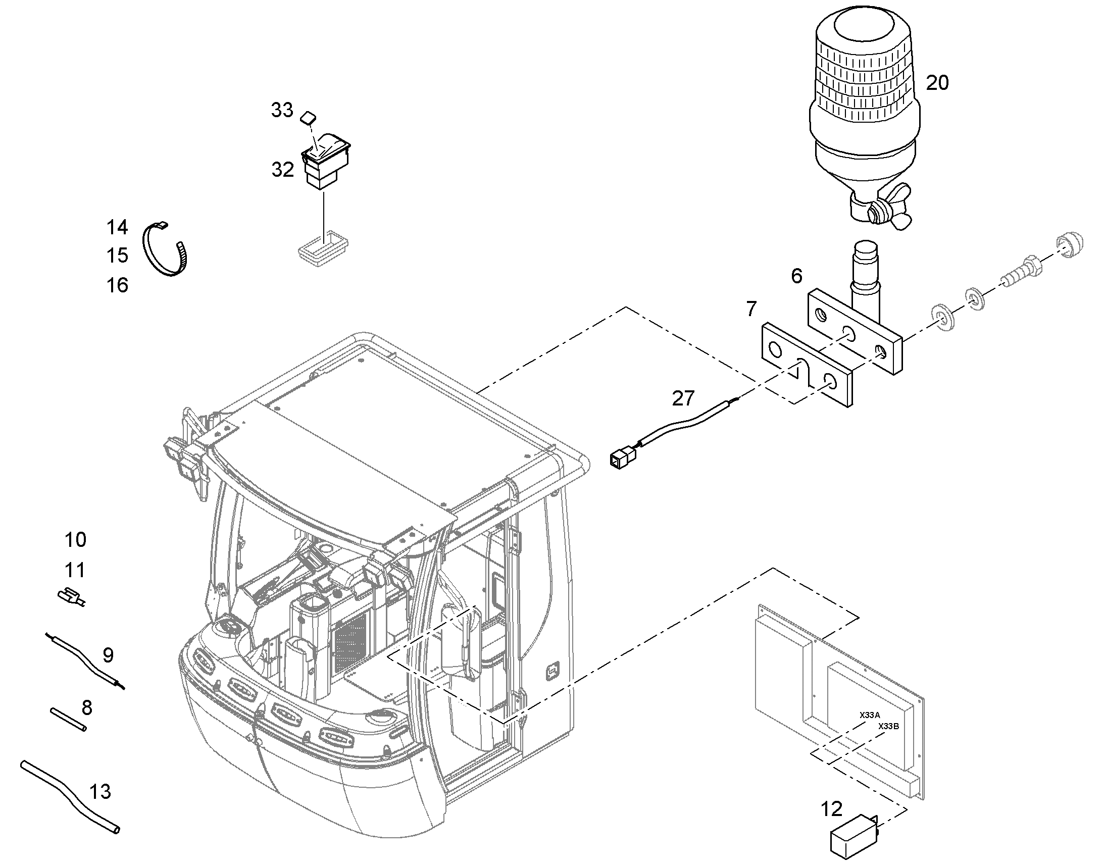 ТУМБЛЕР 10353654 LIEBHERR