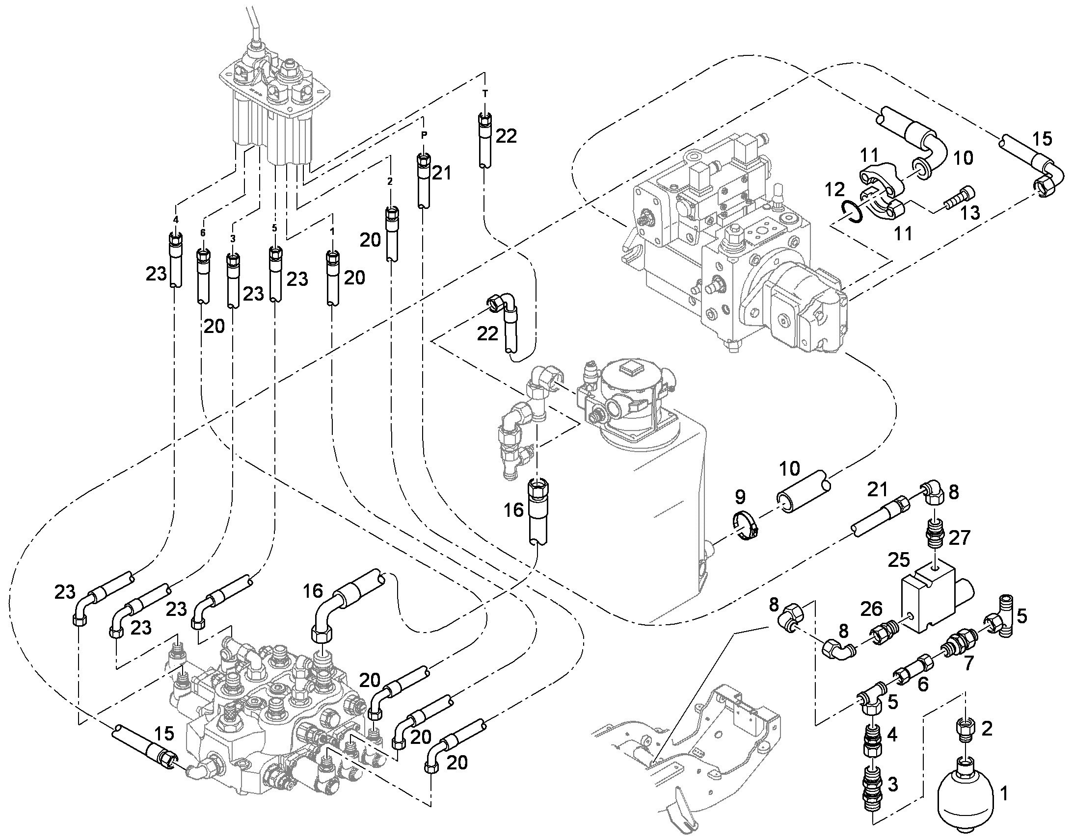 МОНТ.КОМП.ДЛЯ СПЕЦОБОРУДОВАНИЯ 8927894 LIEBHERR