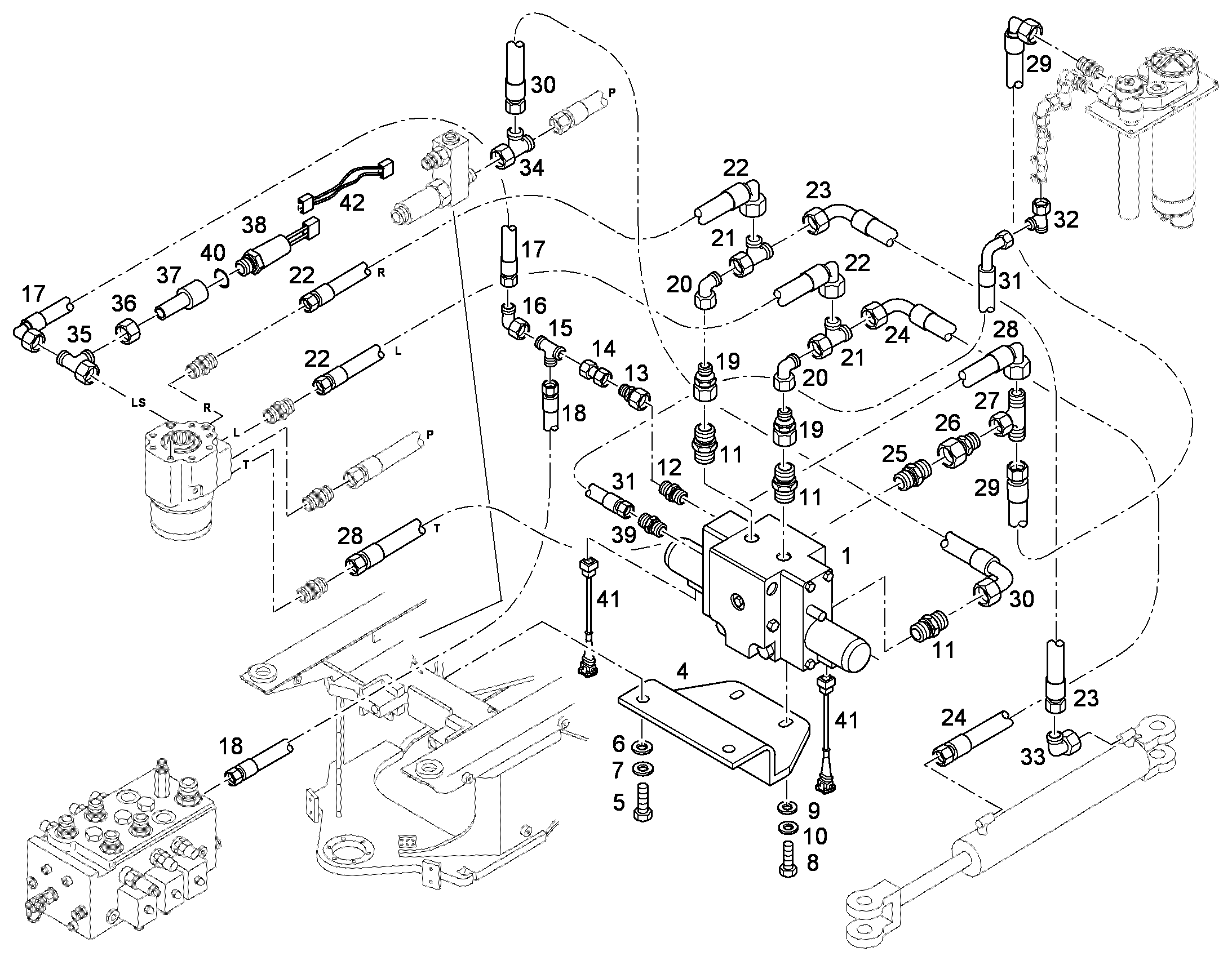 ШЛАНГ 10X2000 10021189 LIEBHERR