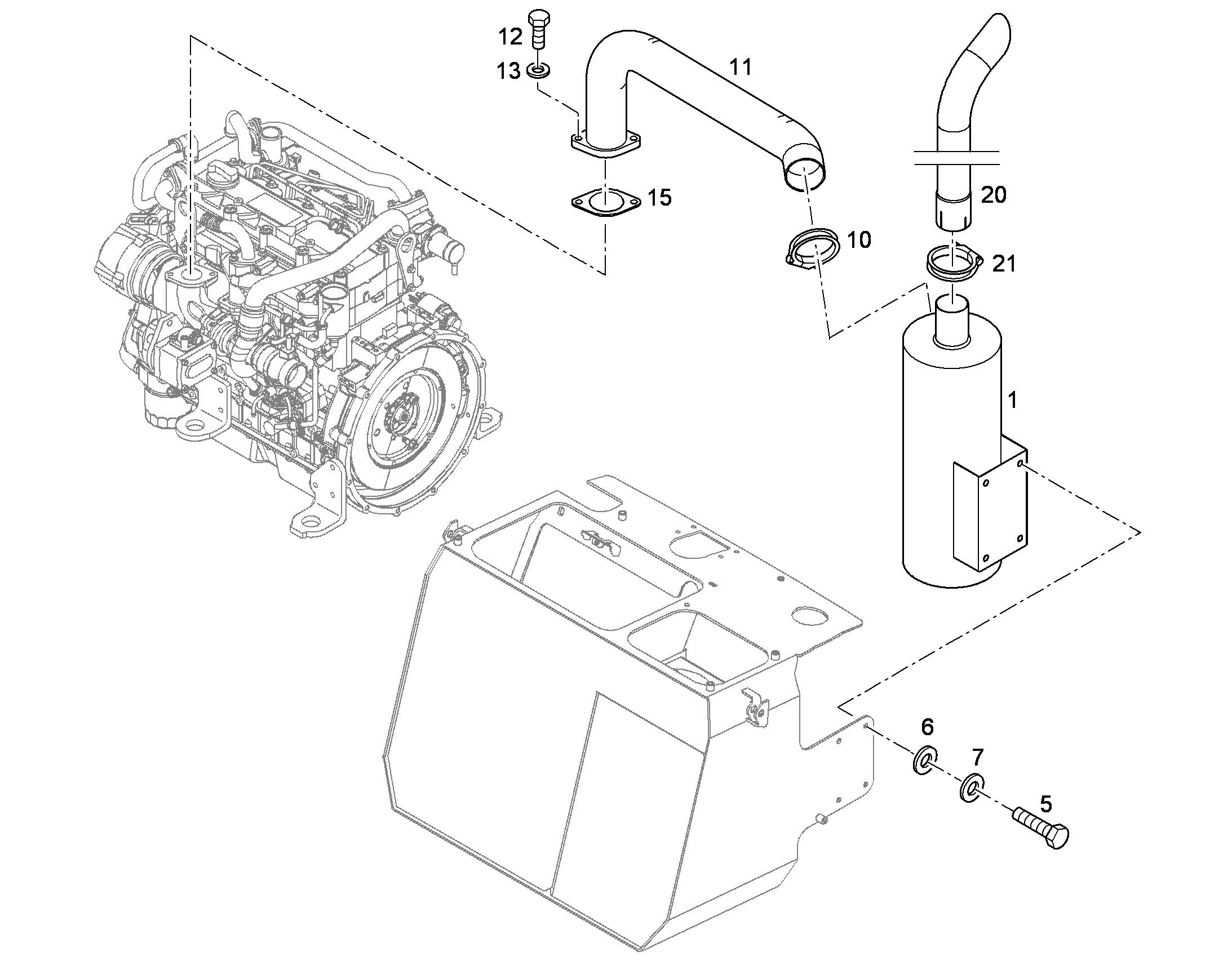 ШУМОГЛУШИТЕЛЬ 10488639 LIEBHERR