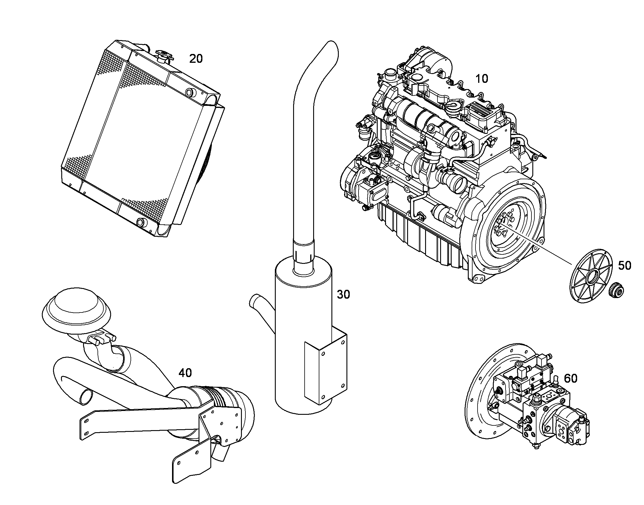 ВЫХЛОПНАЯ СИСТЕМА KPL. 8928779 LIEBHERR