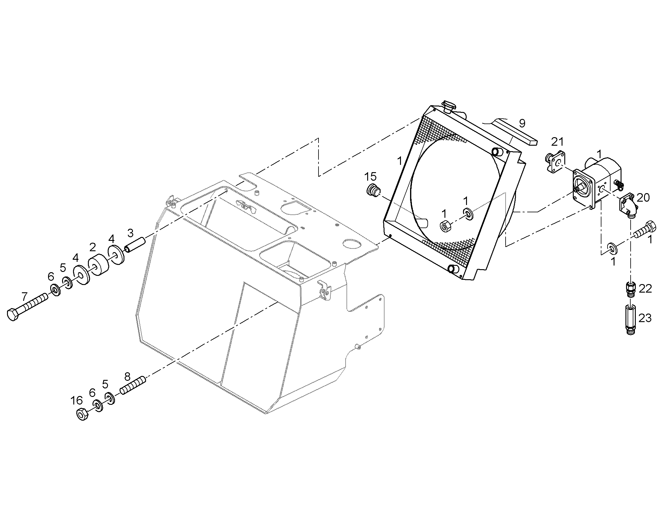 RADIATOR KIT 93015977 LIEBHERR