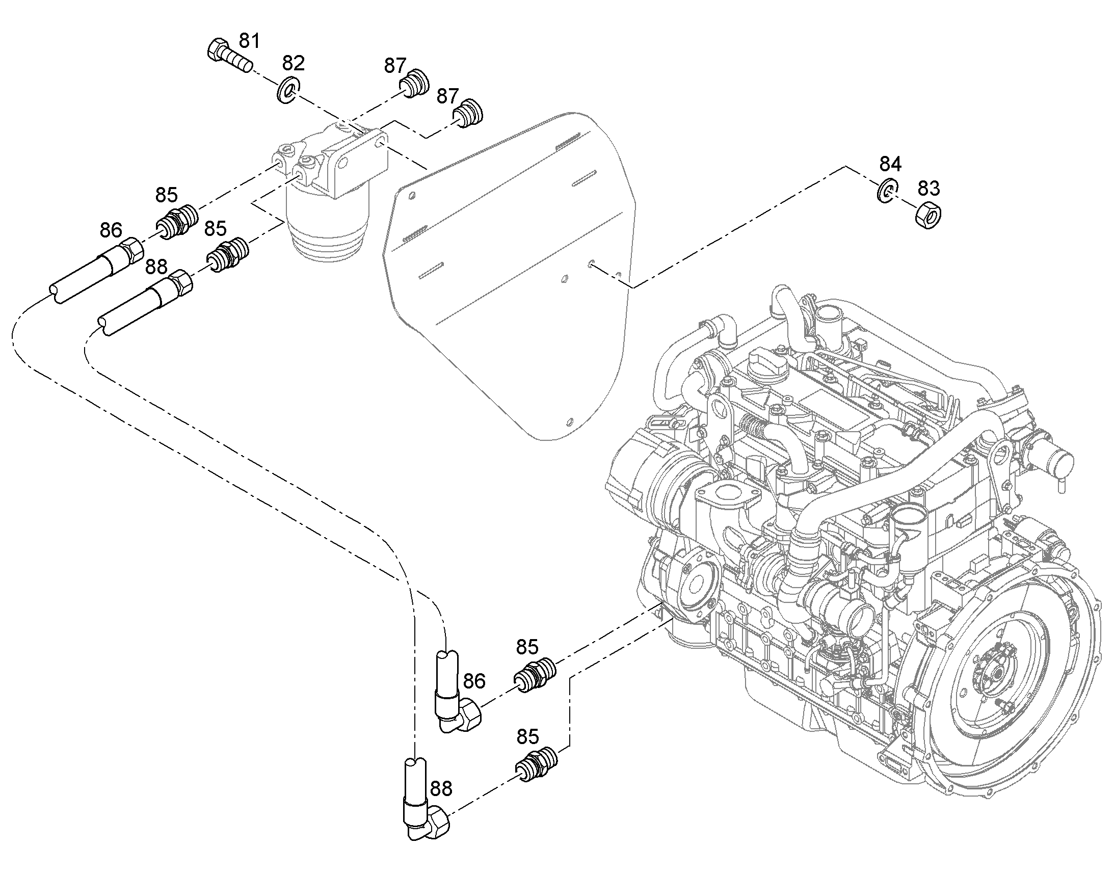 ШЛАНГ 10X300 10333286 LIEBHERR