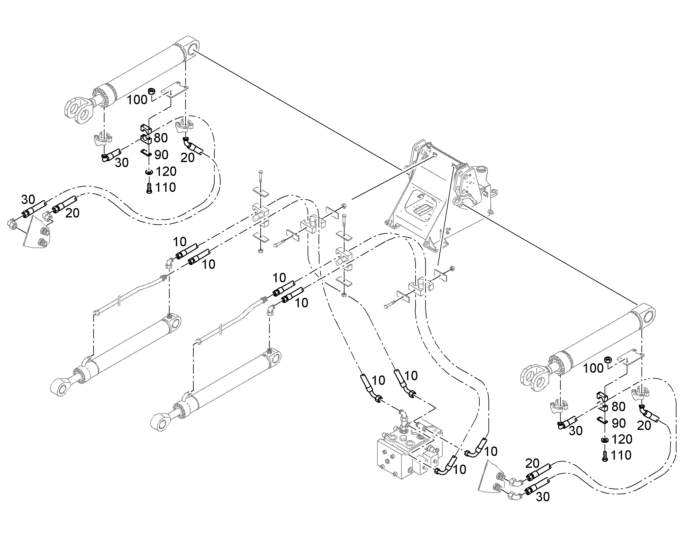 КЛЕММА ПОЛОВИННАЯ DIN 3015-1 L 5 G 35 PP SW 10216206 LIEBHERR