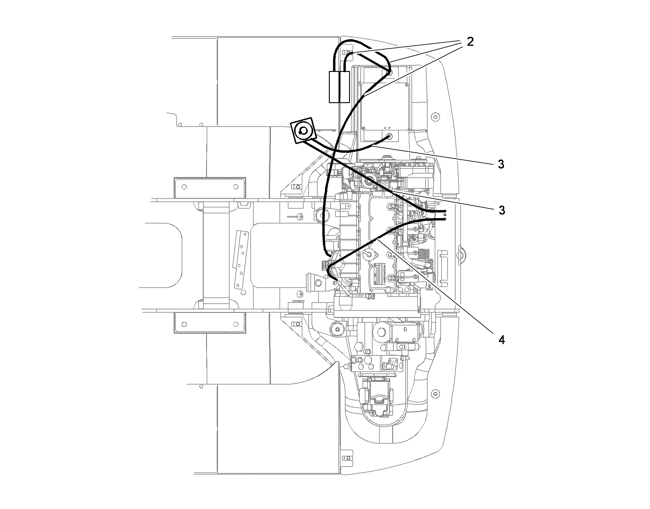 КОМПЛЕКТ КАБЕЛЕЙ МАССЫ W164 8928999 LIEBHERR