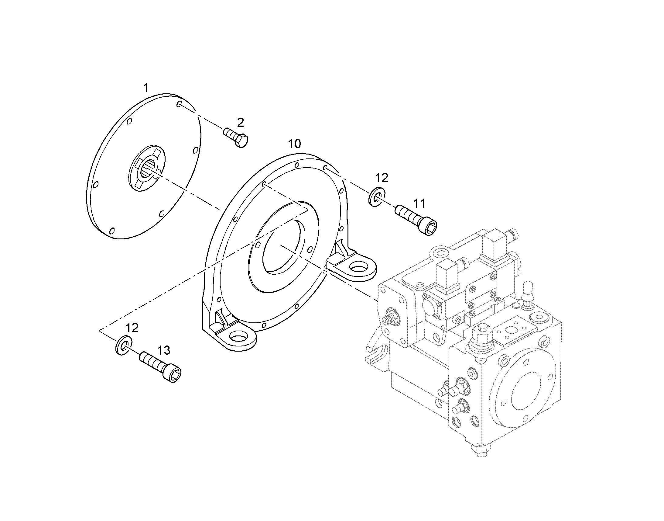 CENTA-УСТАНАВЛИВАЕМЫЙ ФЛАНЕЦ SAE4 10664941 LIEBHERR