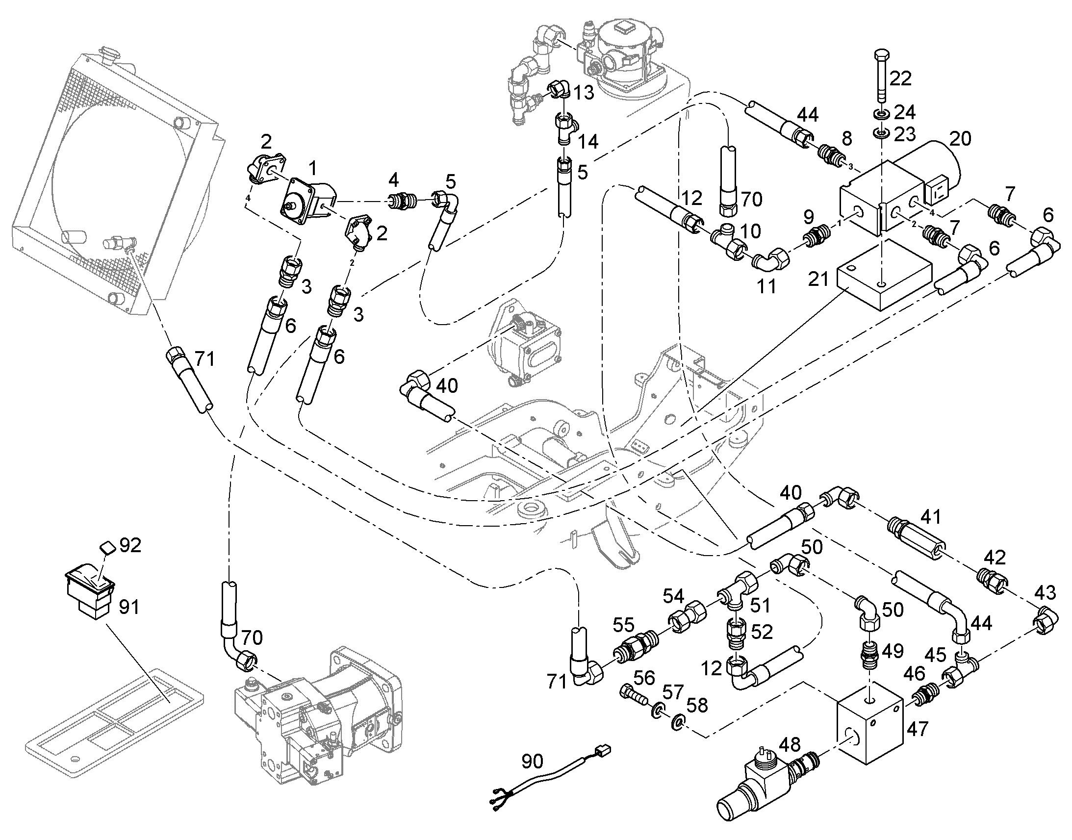 КРЕПЕЖ 93010704 LIEBHERR