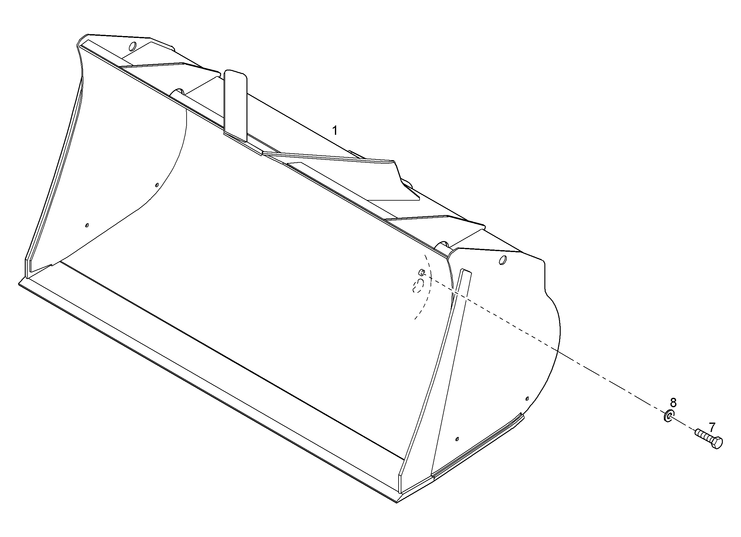 КОВШ 3000mm 4,2m³ 11350147 LIEBHERR