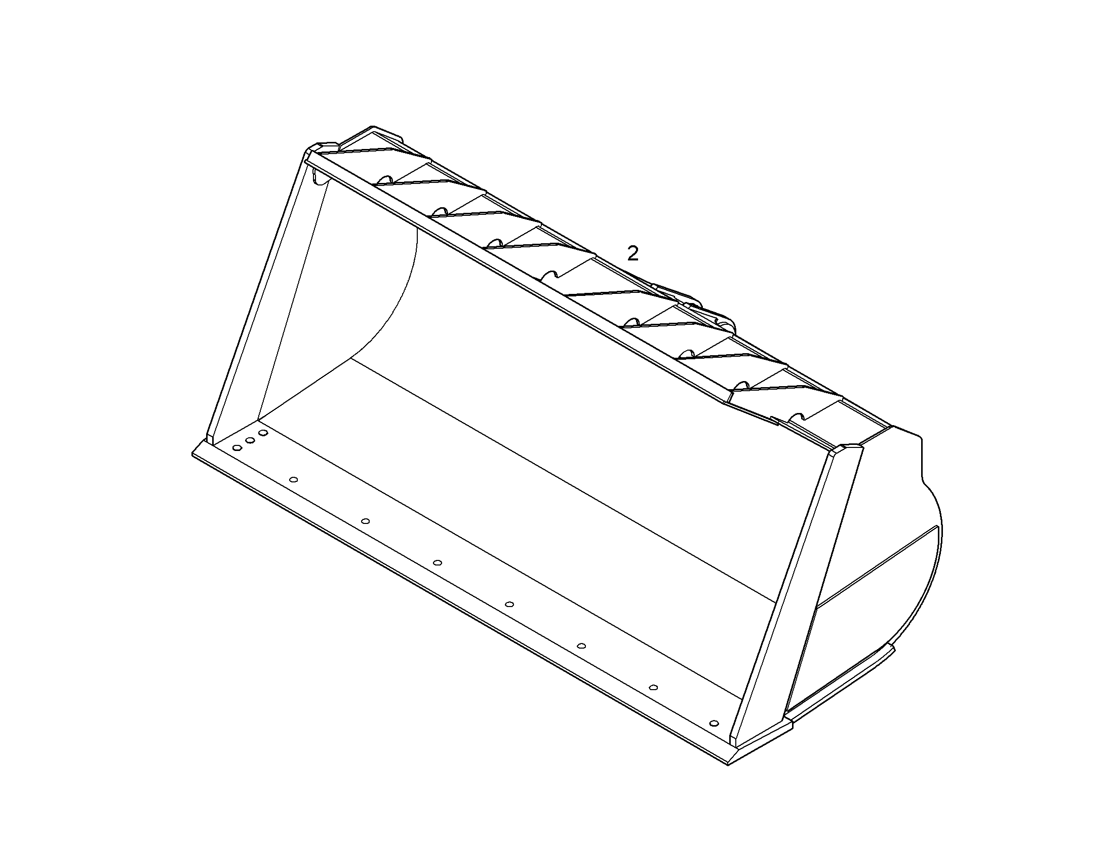 КОВШ ДЛЯ ЛEГКИХ ГРУЗОВ 3400mm 8,5m³ 10042127 LIEBHERR