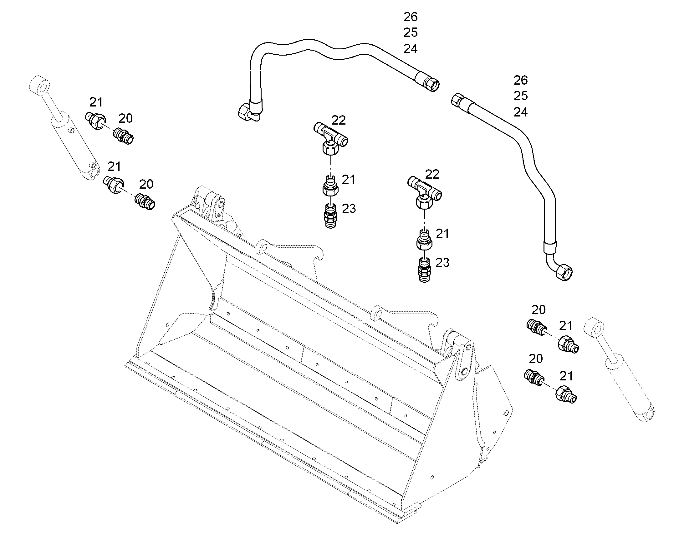 ШЛАНГ 12X1250 10001742 LIEBHERR