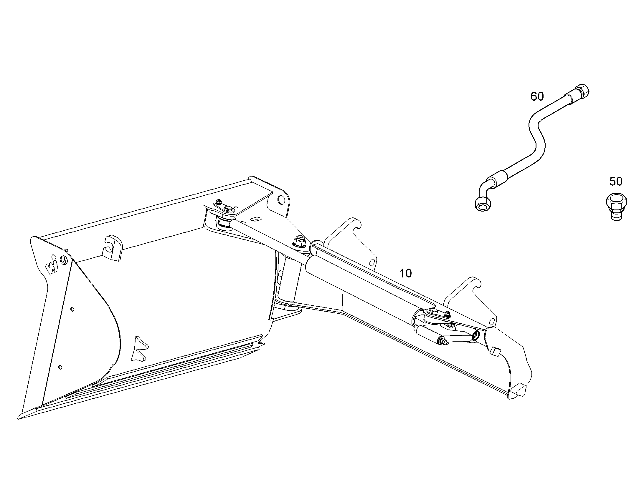 ШЛАНГ 12X1400 7623202 LIEBHERR