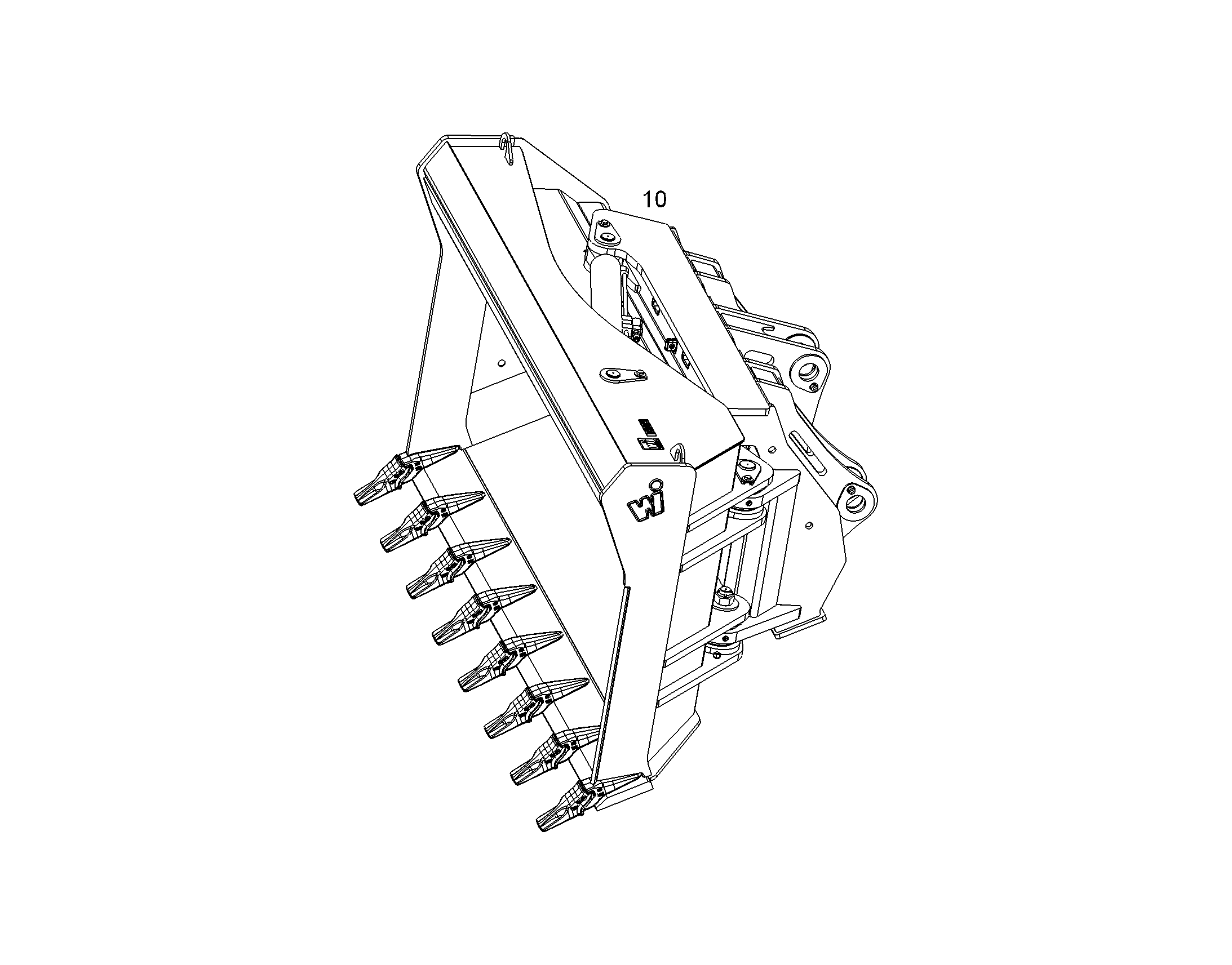 БОКОВАЯ ЗАСЛОНКА 3500mm 4,5m³ 10813431 LIEBHERR