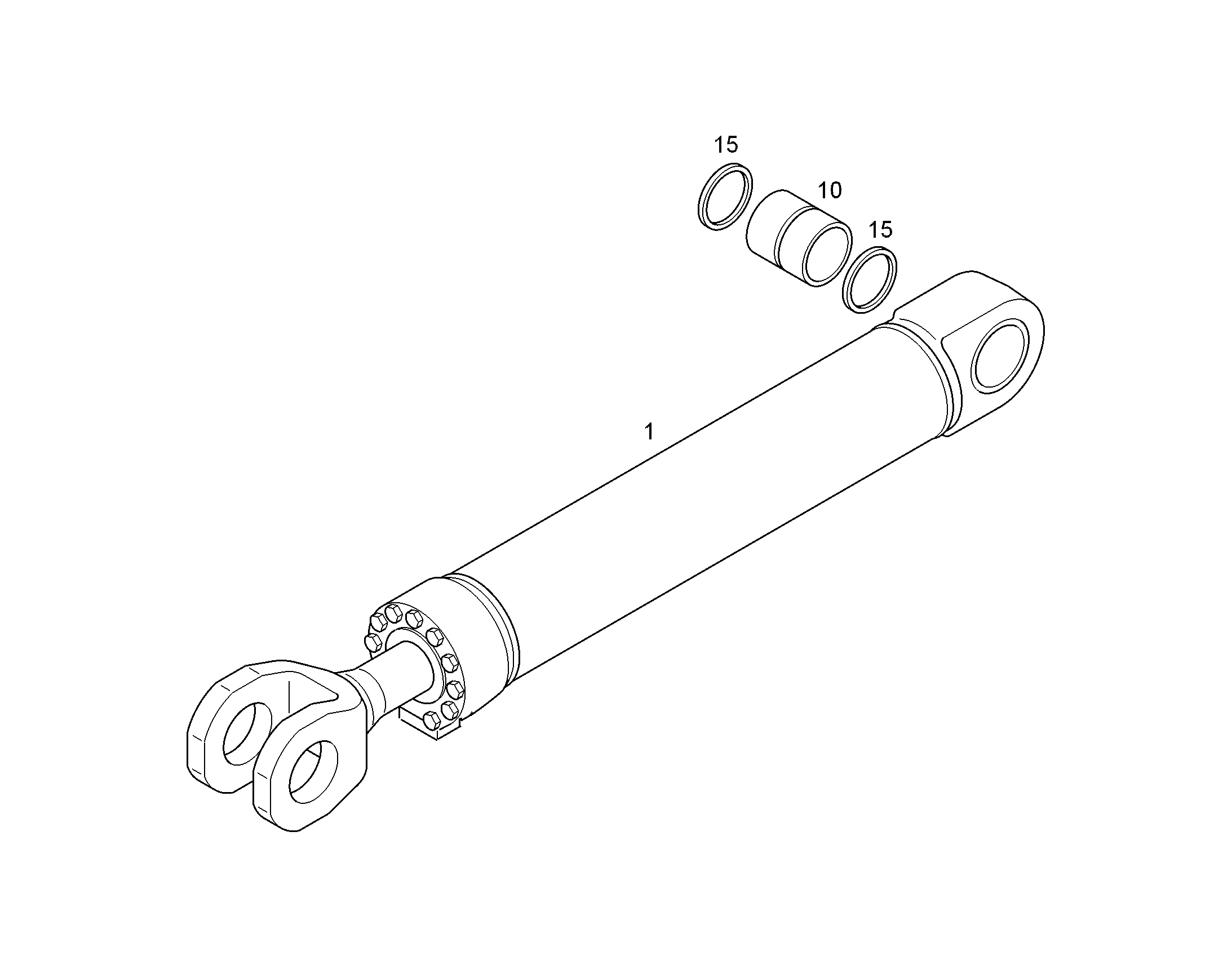 ГИДРОЦИЛИНДР 10678284 LIEBHERR