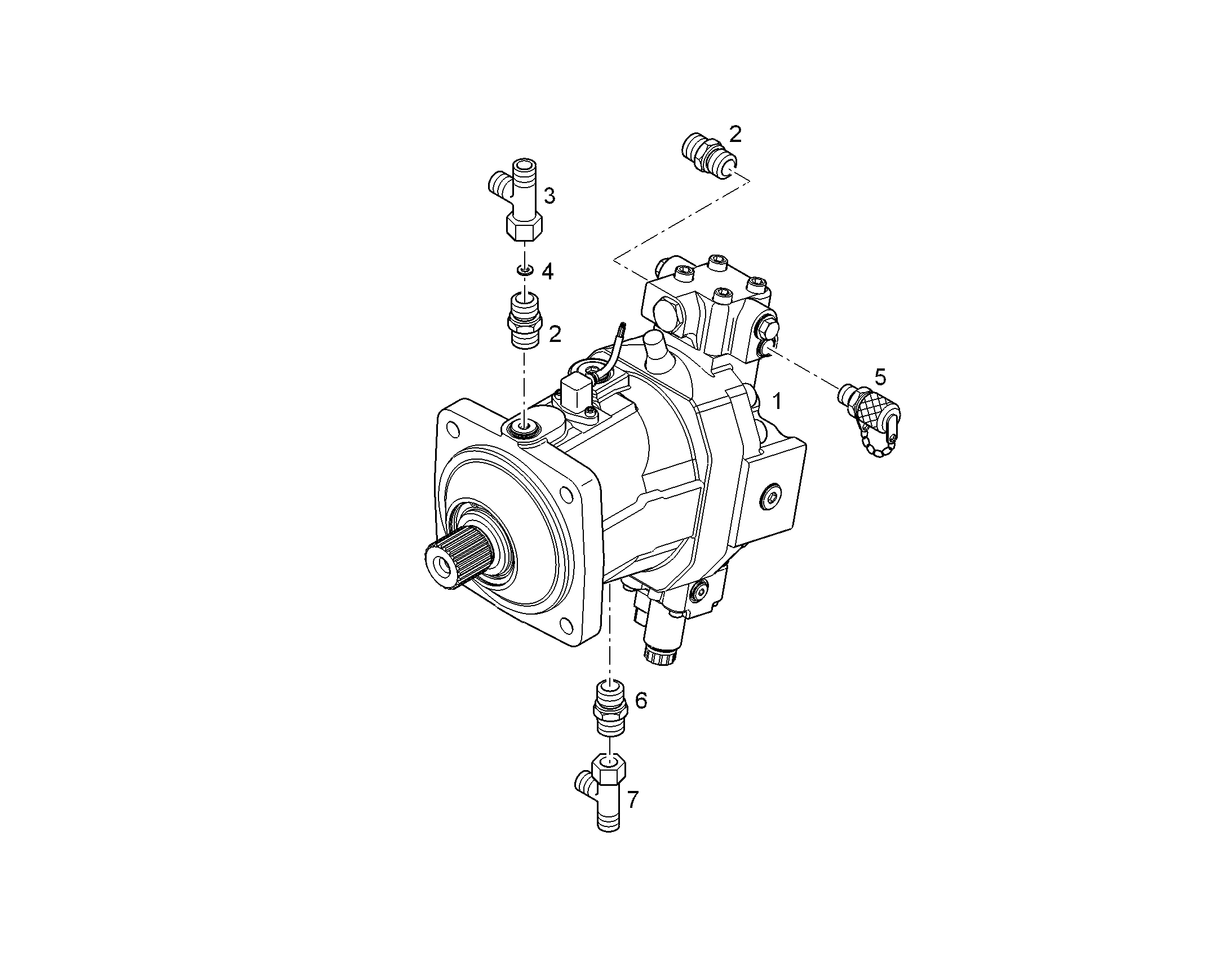 ДВИГАТЕЛЬ РЕГУЛИРУЕМЫЙ A6VM 170cm³/U 11008185 LIEBHERR