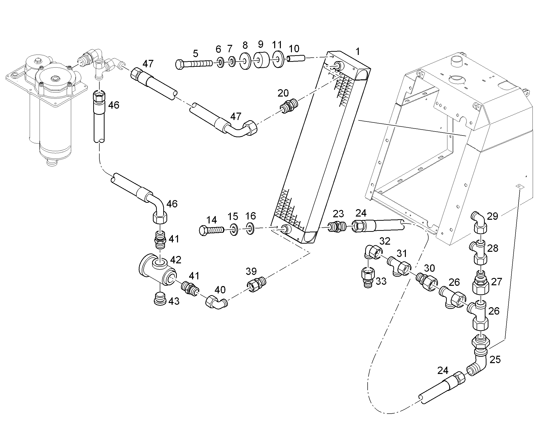 ШЛАНГ 32X1000 5600245 LIEBHERR