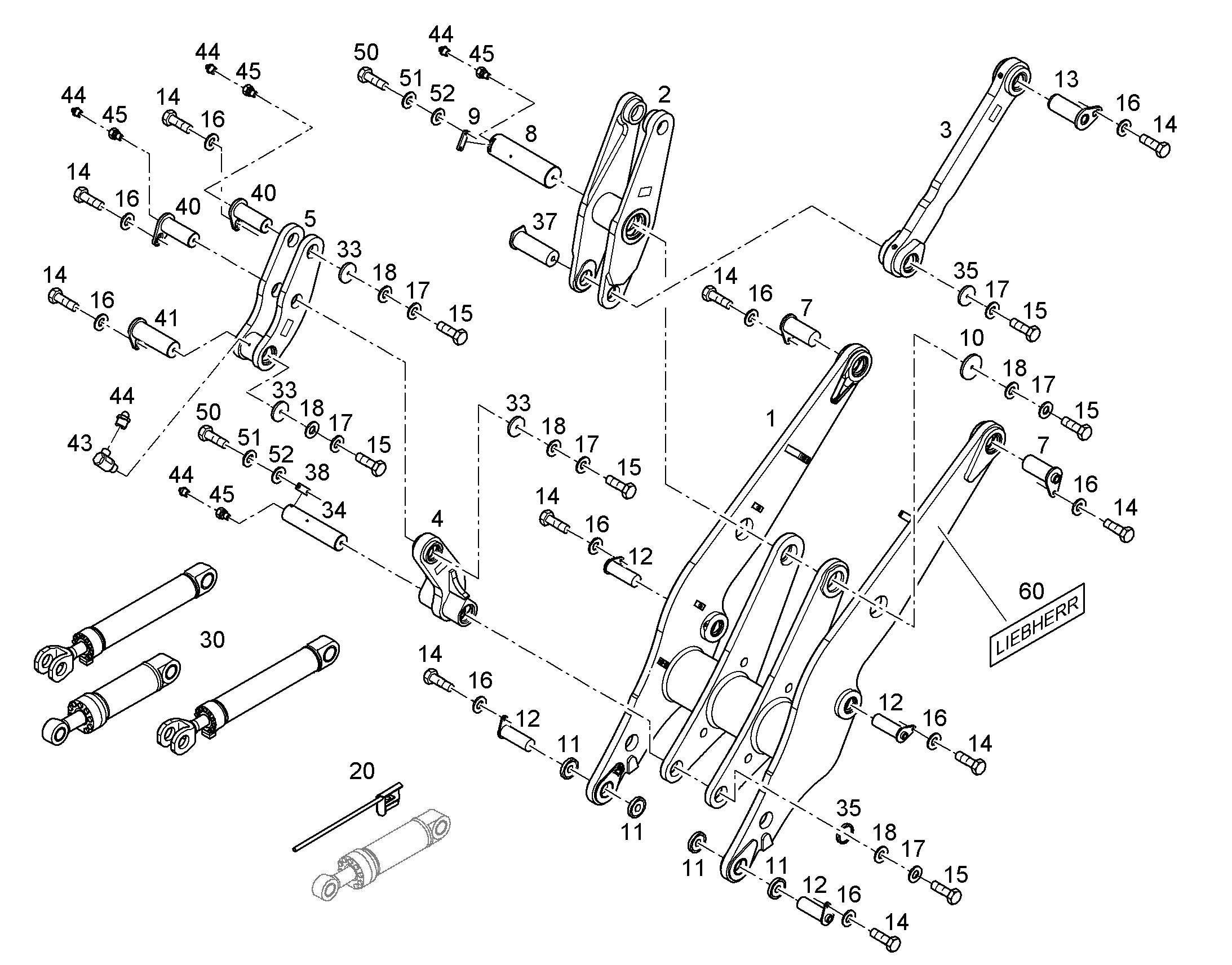 СЕРЬГА СОЕДИНИТЕЛЬНАЯ 93010993 LIEBHERR