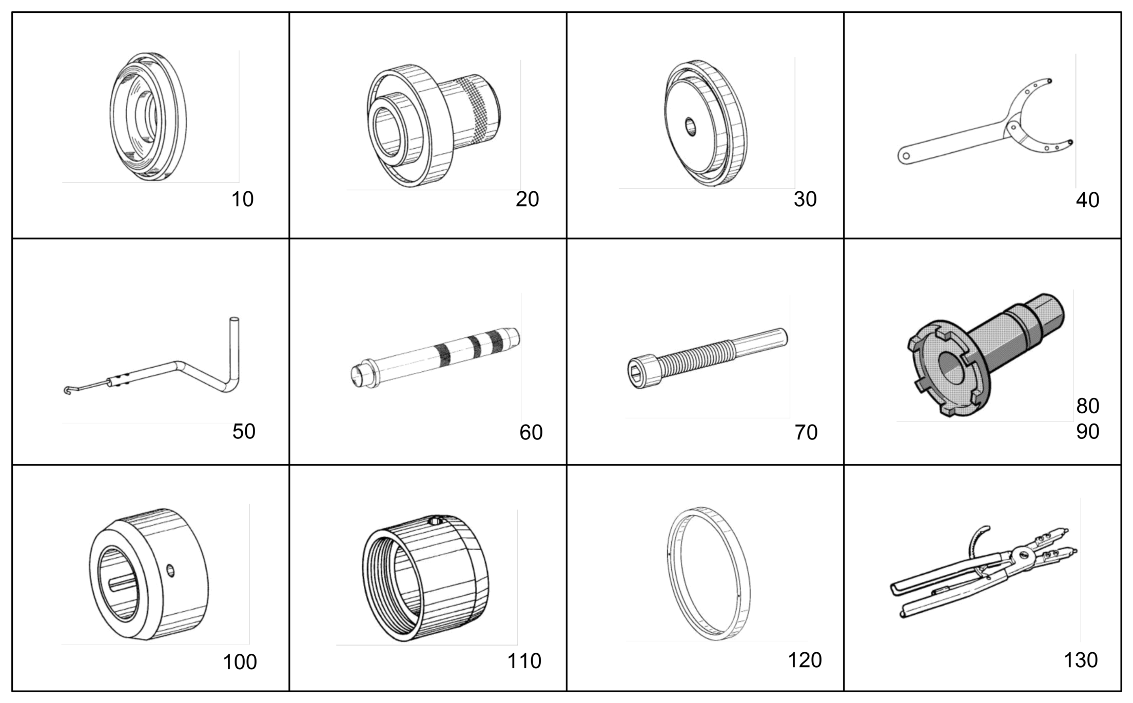 КЛЮЧ ДЛЯ ШЛИЦЕВЫХ ГАЕК 7009537 LIEBHERR