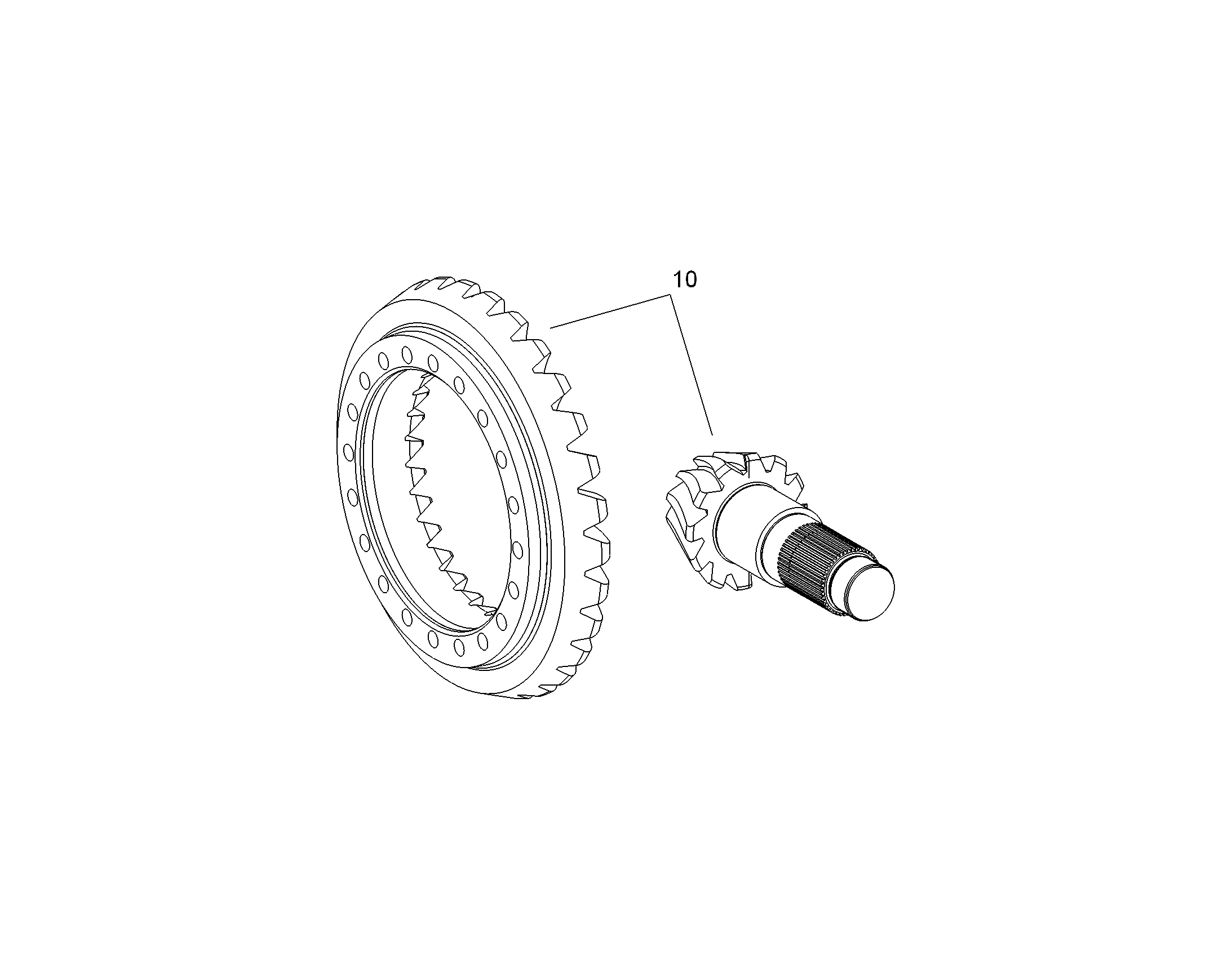 КОМПЛЕКТ КОНИЧЕСКИХ КОЛЕС 11007133 LIEBHERR
