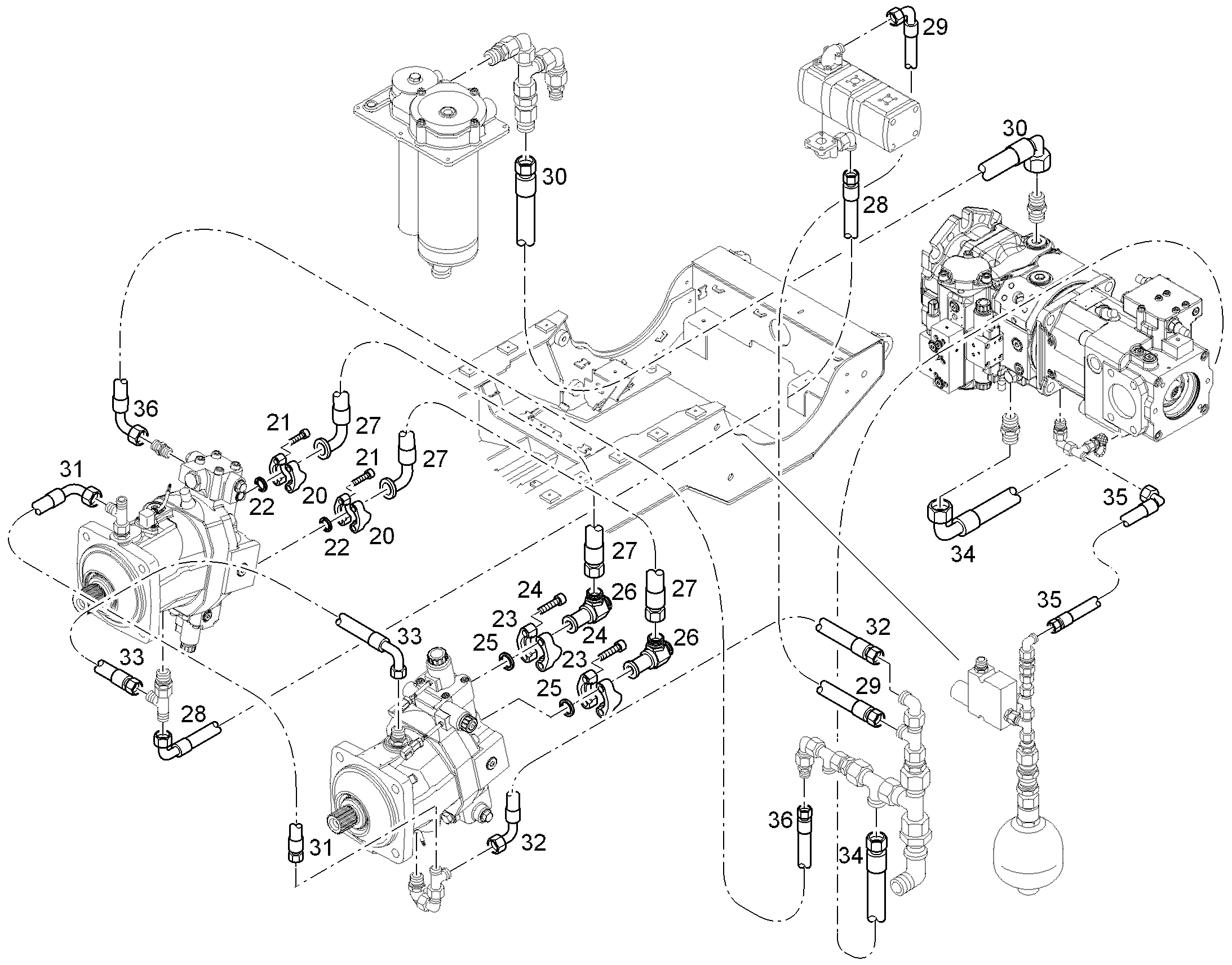 ШЛАНГ 12X2000 7413051 LIEBHERR