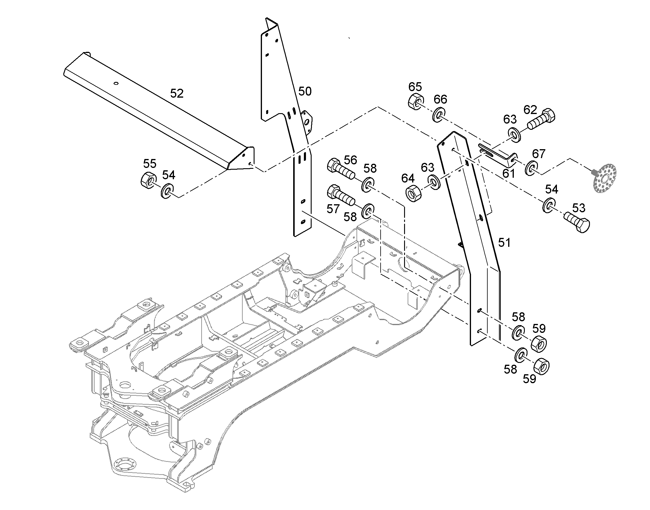 ШЕСТИГРАННАЯ ГАЙКА M12 4119106 LIEBHERR