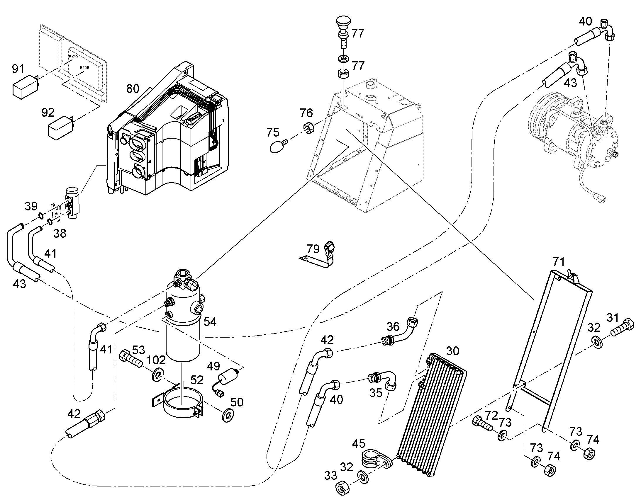 СИСТЕМА ОТОПЛЕНИЯ 11117997 LIEBHERR