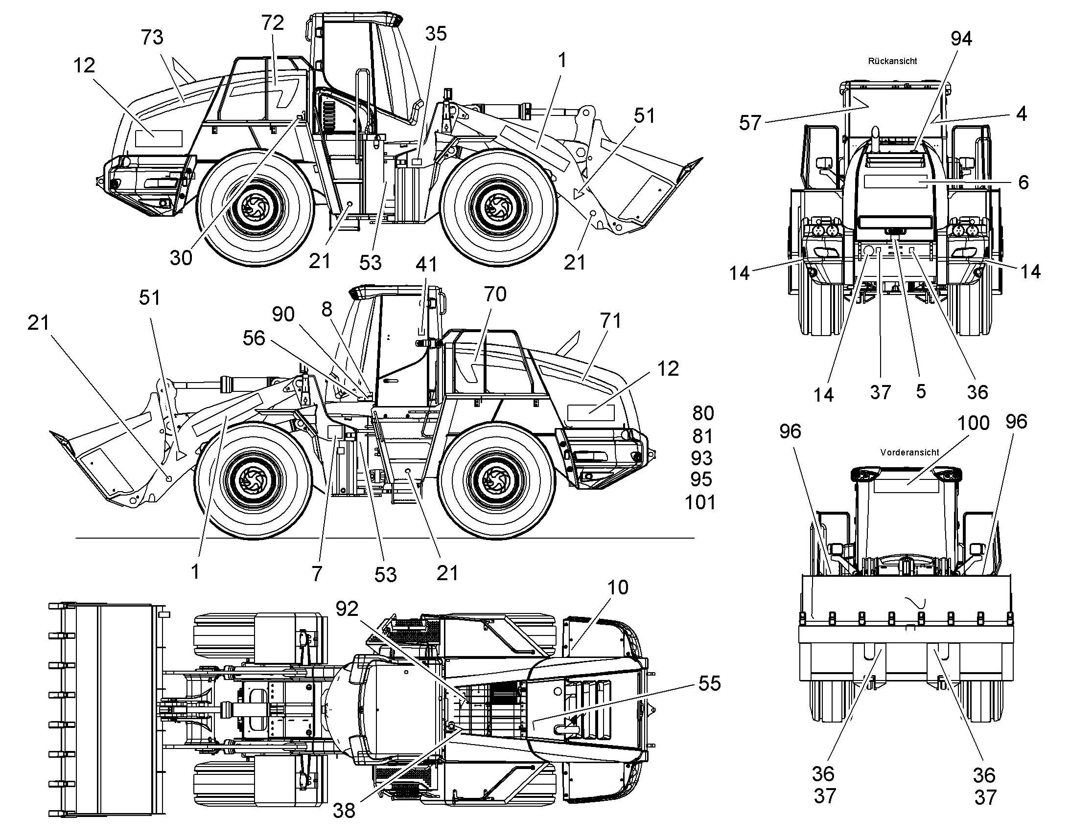 НАКЛЕЙКА 554 707mmX180mm 93014079 LIEBHERR