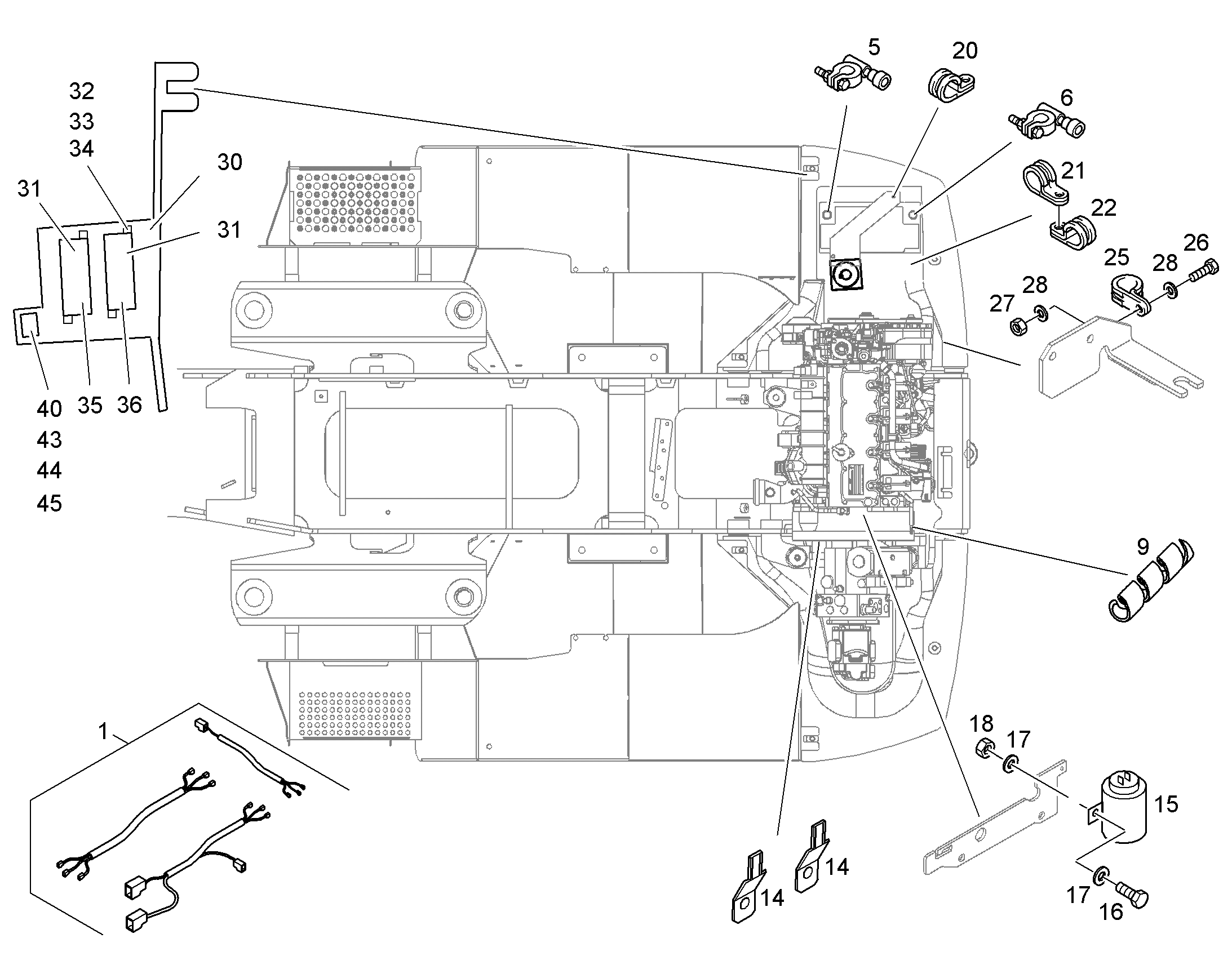 СКОБА DIN 3016-1 D1 22X25 W1-2-CR 10288726 LIEBHERR
