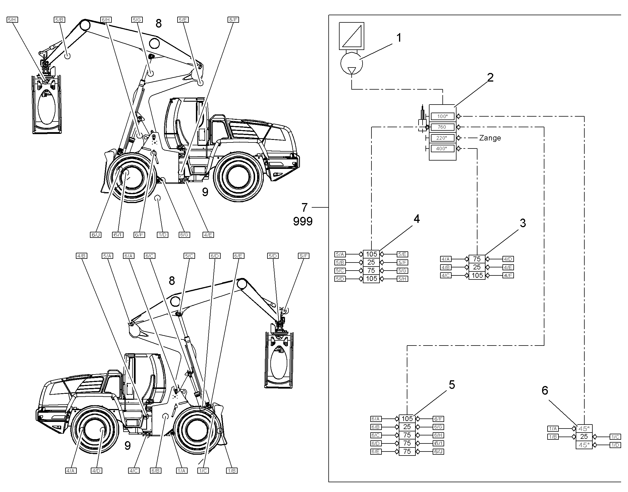 СМАЗОЧНЫЕ ЛИНИИ ПОДЪEМНИК 93016186 LIEBHERR