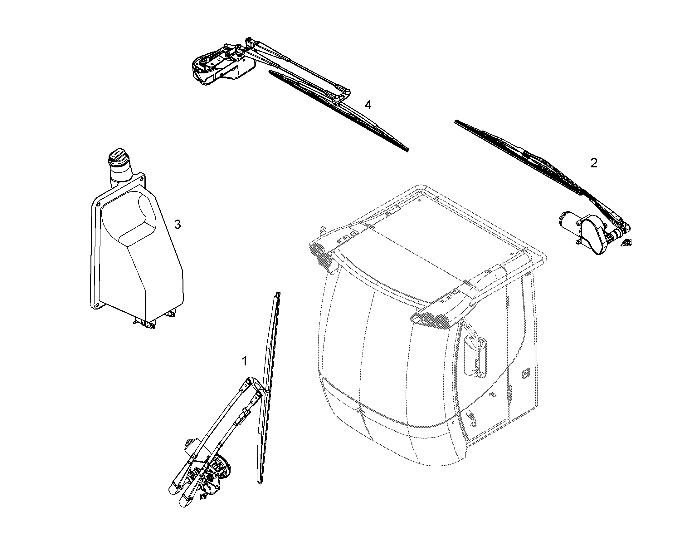 СТЕКЛООЧИСТИТЕЛЬ 93014011 LIEBHERR