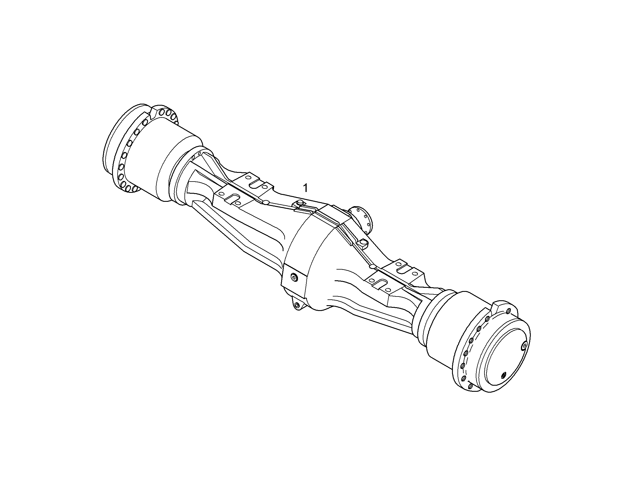 ОСЬ САТЕЛЛИТА НЕПОДВИЖНАЯ MT-L3105IIB 11833460 LIEBHERR