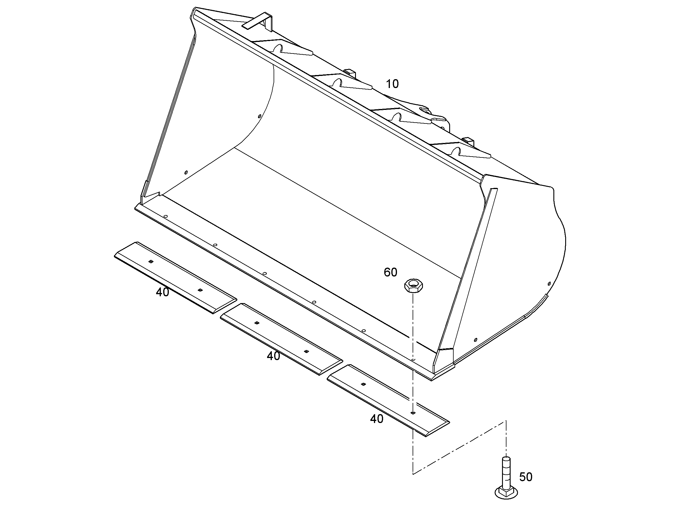 КОВШ 2500mm 2,1m³ 93021740 LIEBHERR
